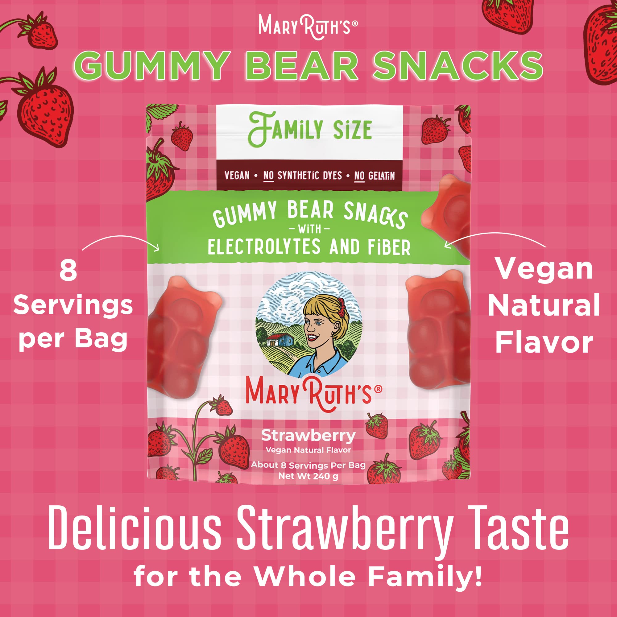 Foto 4 pulgar | Snacks Gummy Bears Maryruth Organics Con Electrolitos  240 G - Venta Internacional.