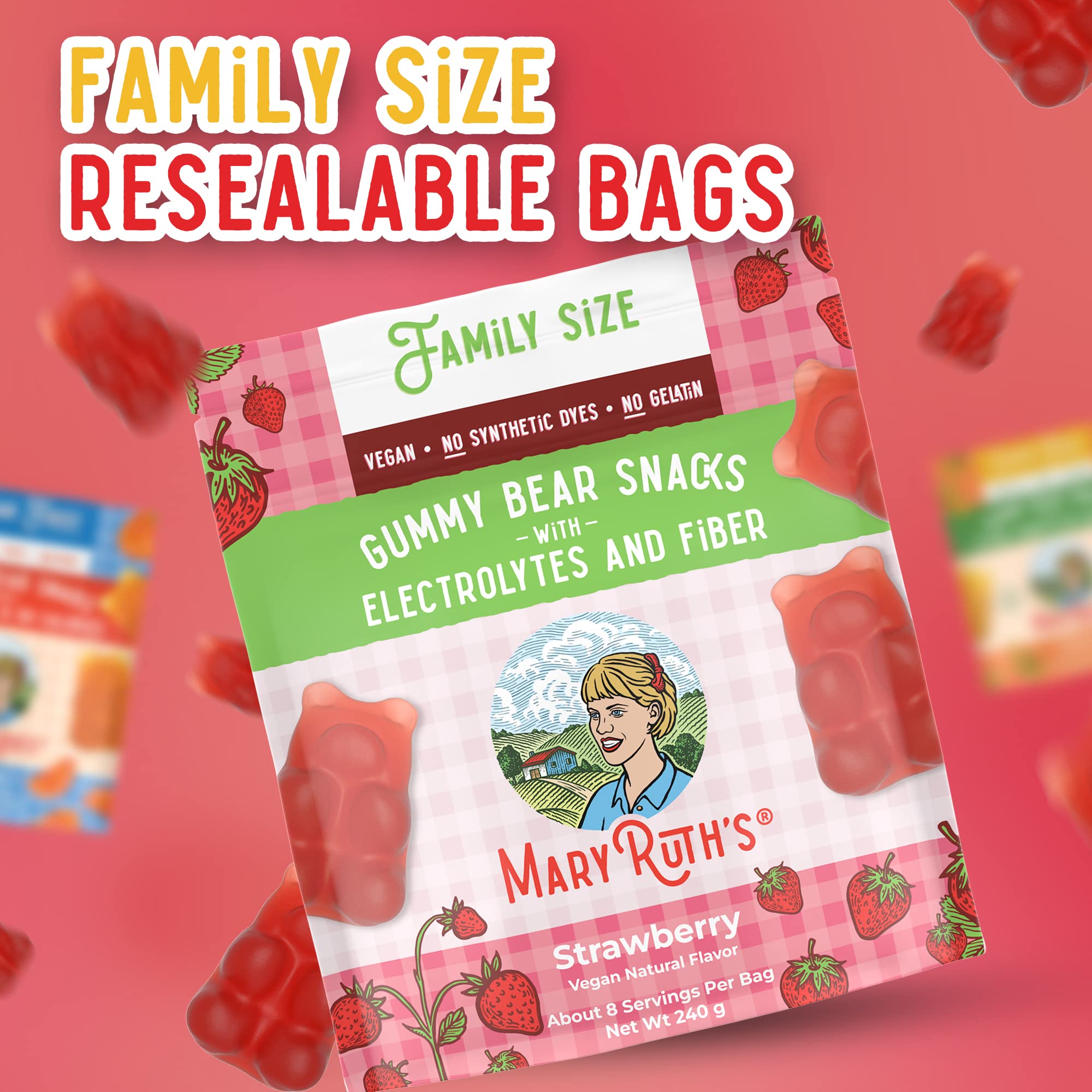Foto 6 pulgar | Snacks Gummy Bears Maryruth Organics Con Electrolitos  240 G - Venta Internacional.