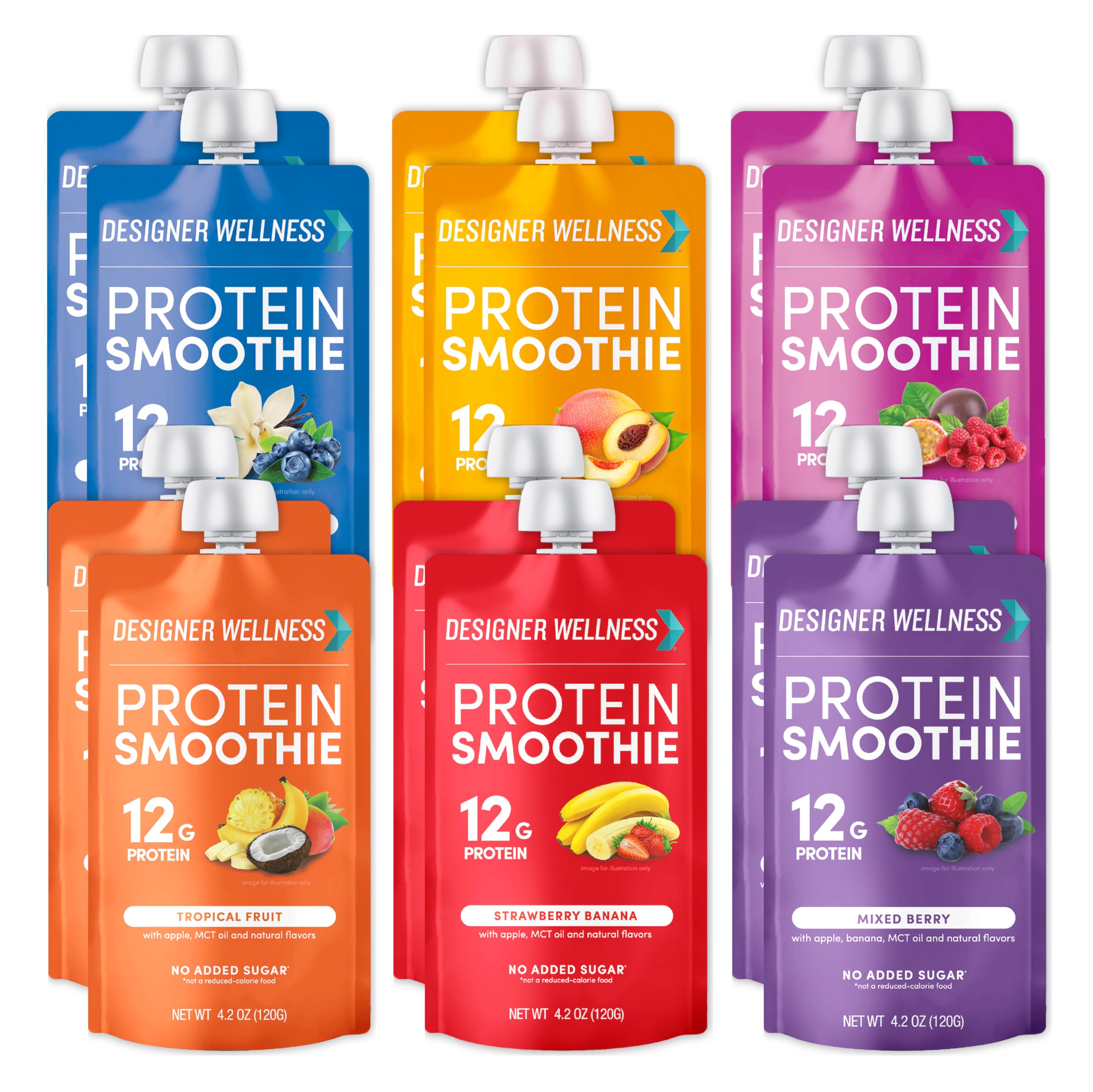 Foto 1 | Protein Smoothie Designer Wellness Real Fruit  12 G De Proteína - Venta Internacional.