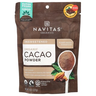 Foto 1 | Cacao En Polvo Navitas Organics Sin Azúcar 227 G - Venta Internacional.