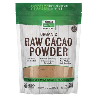 Foto 1 | Cacao En Polvo Now Foods Organic Raw 340 G Secado Al Sol En Perú - Venta Internacional.