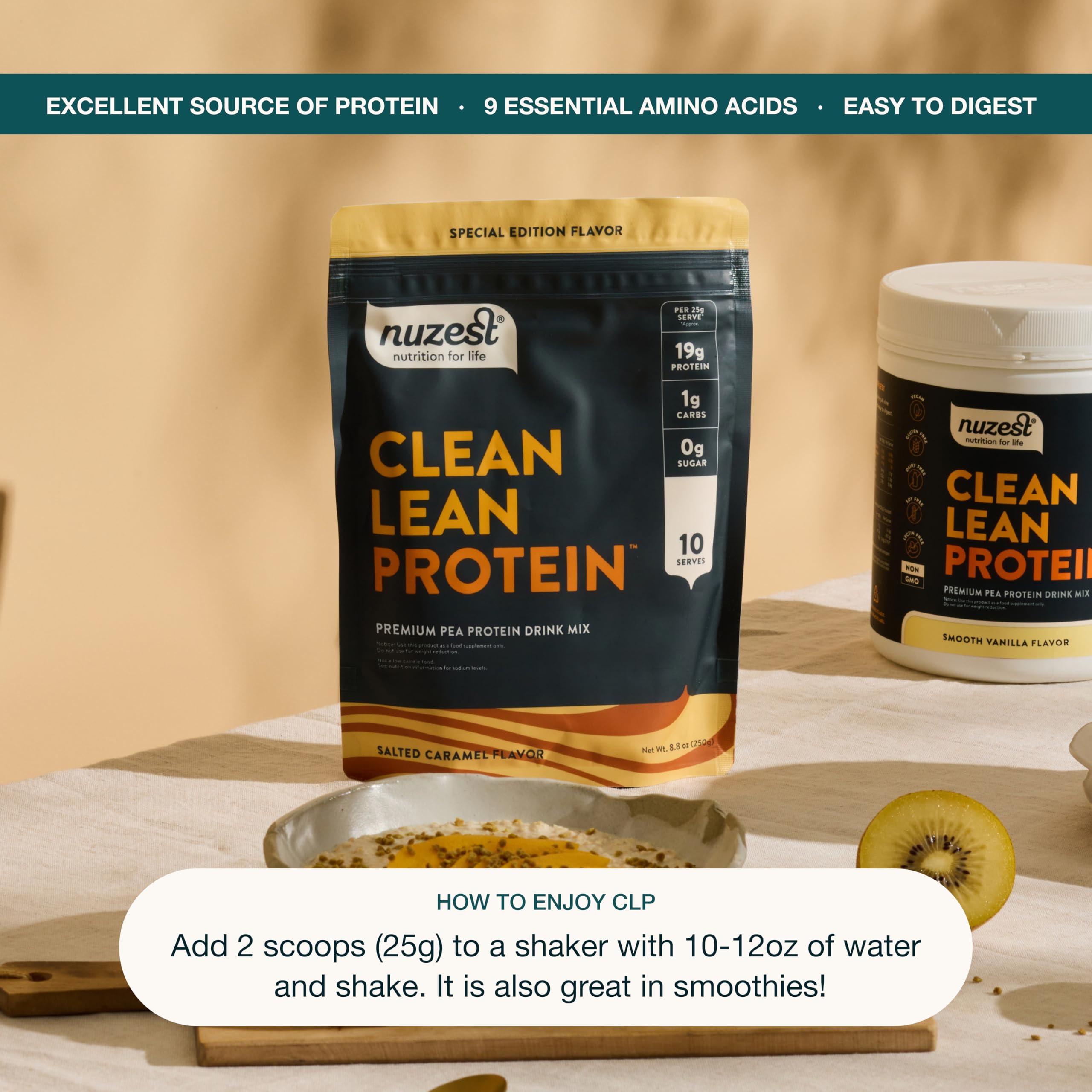 Foto 4 | Proteína De Guisante Vegana En Polvo Nuzest Clean Protein 250 Ml - Venta Internacional.