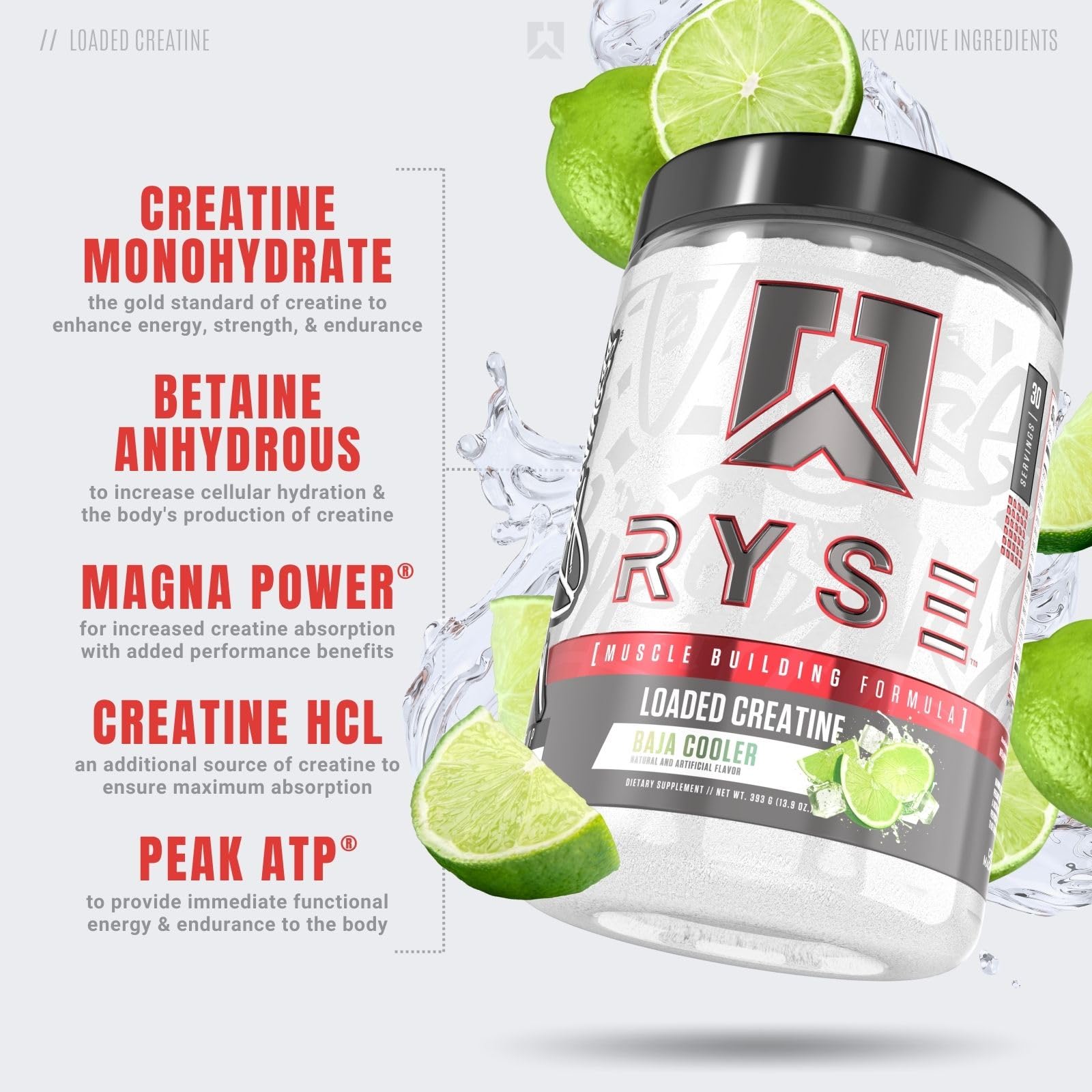 Foto 3 | Suplemento Ryse Up Loaded Creatina Para El Desarrollo Muscular  30 Porciones - Venta Internacional.