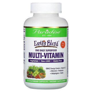 Foto 1 | Suplemento Multivitamínico Paradise Herbs Earth's Blend 120 Cápsulas - Venta Internacional.