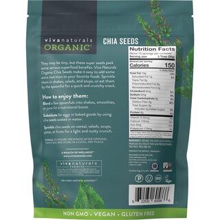 Foto 7 | Semillas De Chía Viva Naturals Organic 454 G - Proteína Omega-3 Y Vegana - Venta Internacional.