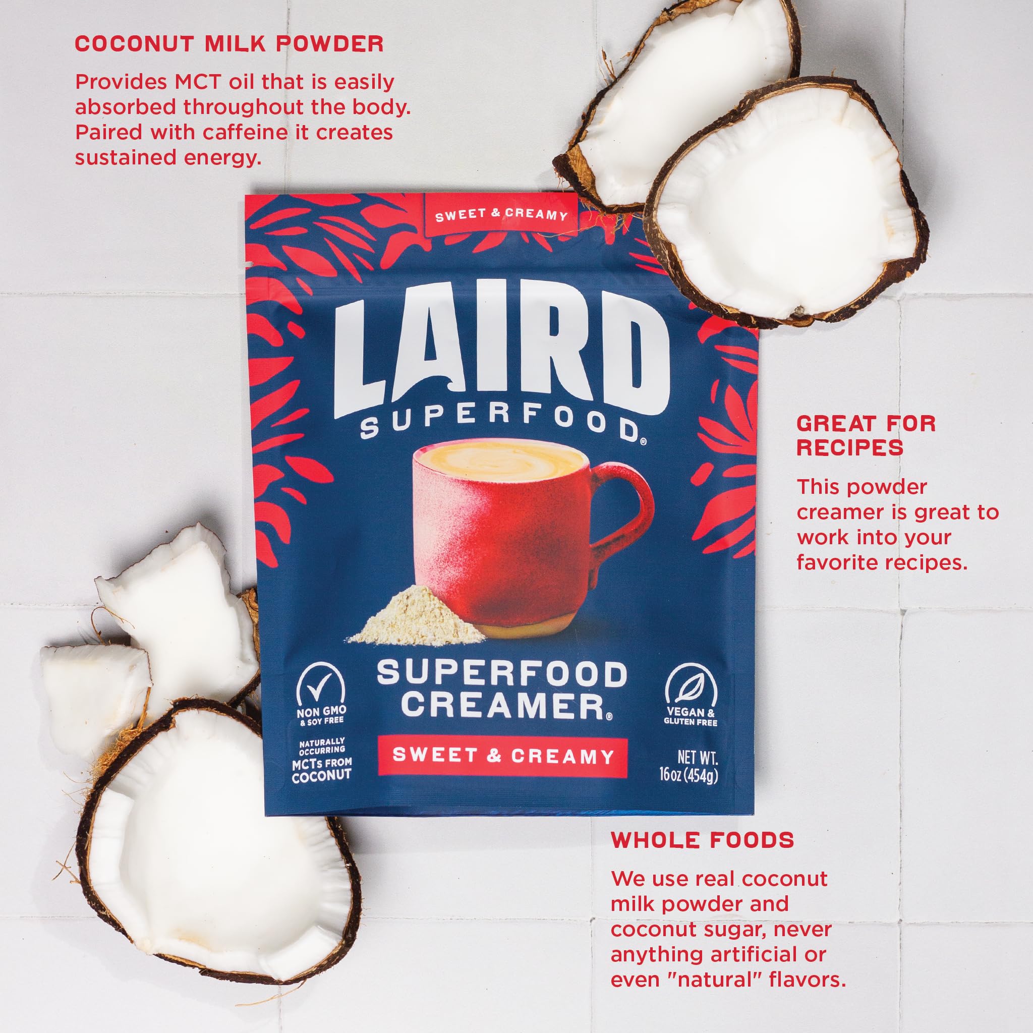 Foto 4 pulgar | Crema De Café Laird Superfood  Coco No Lácteo  Bolsa De 240 Ml - Venta Internacional.