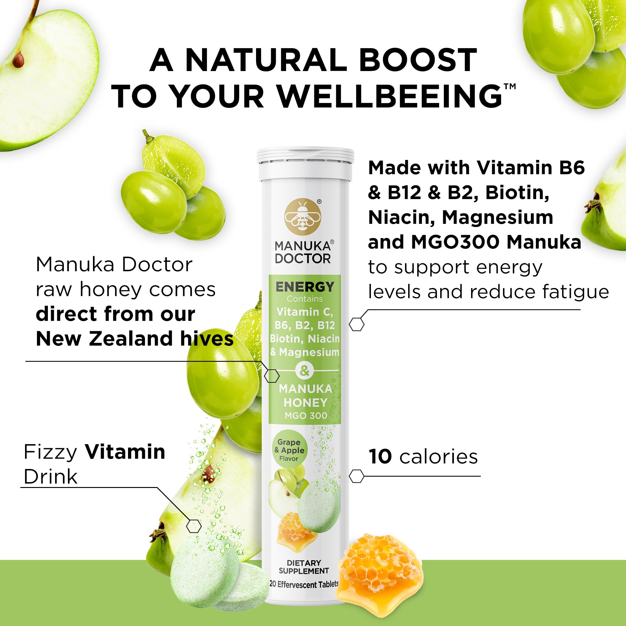 Foto 5 | Suplemento De Bebida Energética Manuka Doctor Energy* Con Miel De Manuka - Venta Internacional.
