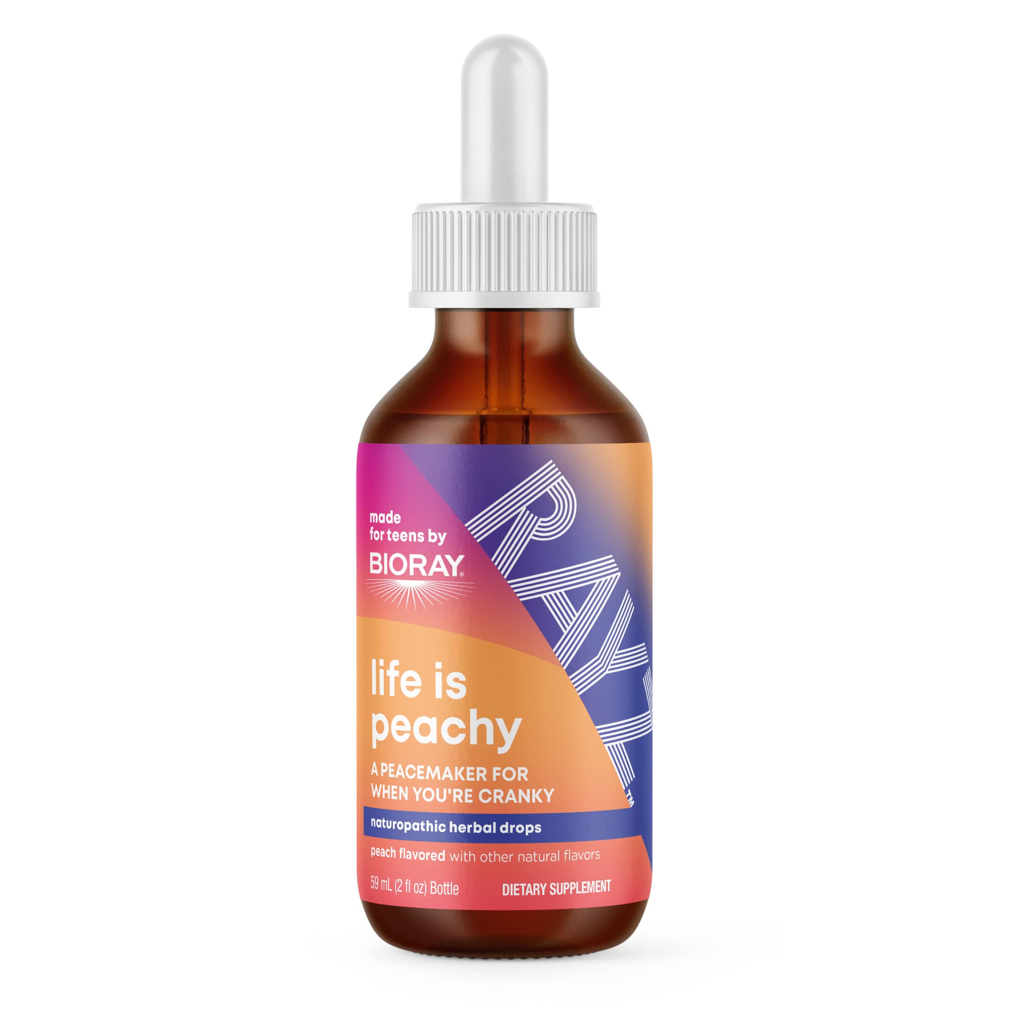 Foto 2 pulgar | Suplemento Bioray Rayz Life Is Peachy Para Adolescentes De 12 A 18 Años  60 Ml - Venta Internacional.