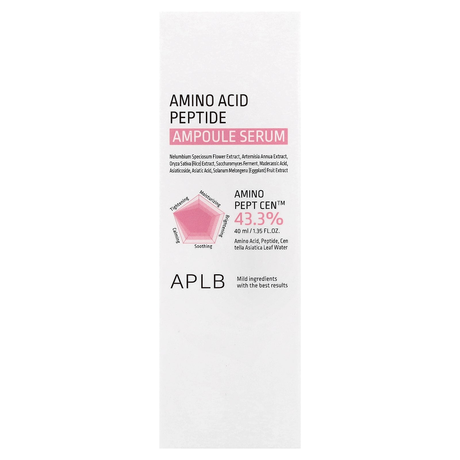Foto 3 pulgar | Ampolla De Péptido De Aminoácidos Aplb Serum 40 Ml - Venta Internacional.
