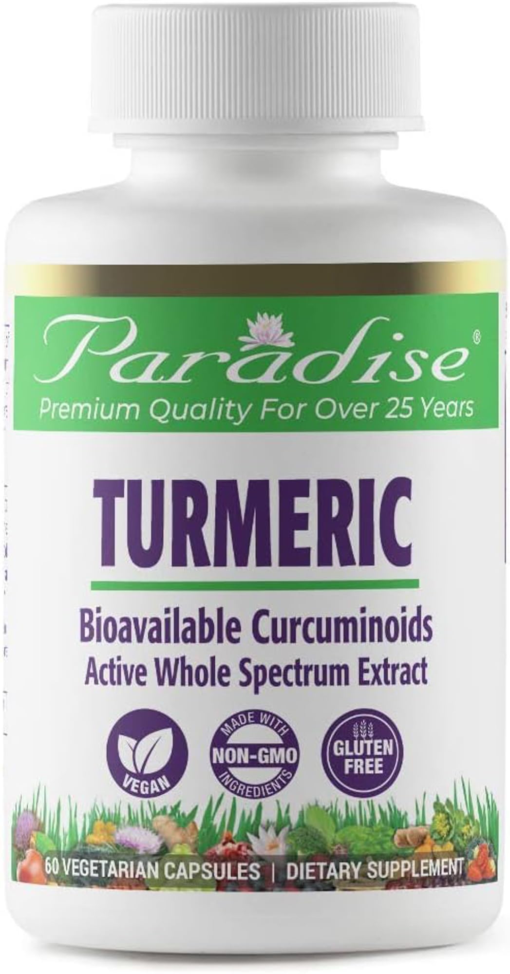 Foto 1 | Suplemento De Extracto De Cúrcuma Paradise Herbs 60 Cápsulas - Venta Internacional.