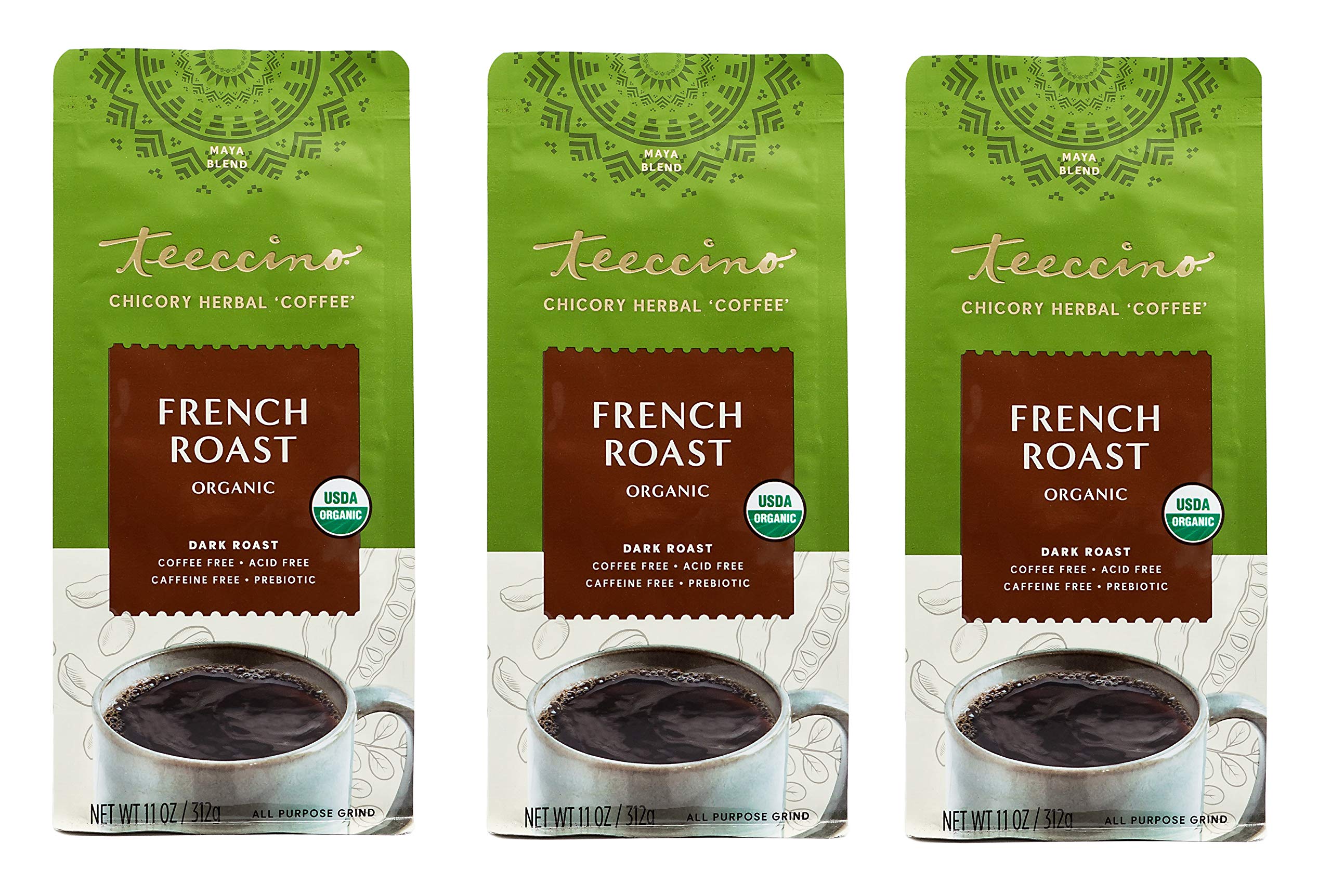 Foto 2 pulgar | Café A Base De Hierbas Teeccino Maya French Roast 325 Ml (paquete De 3) - Venta Internacional.