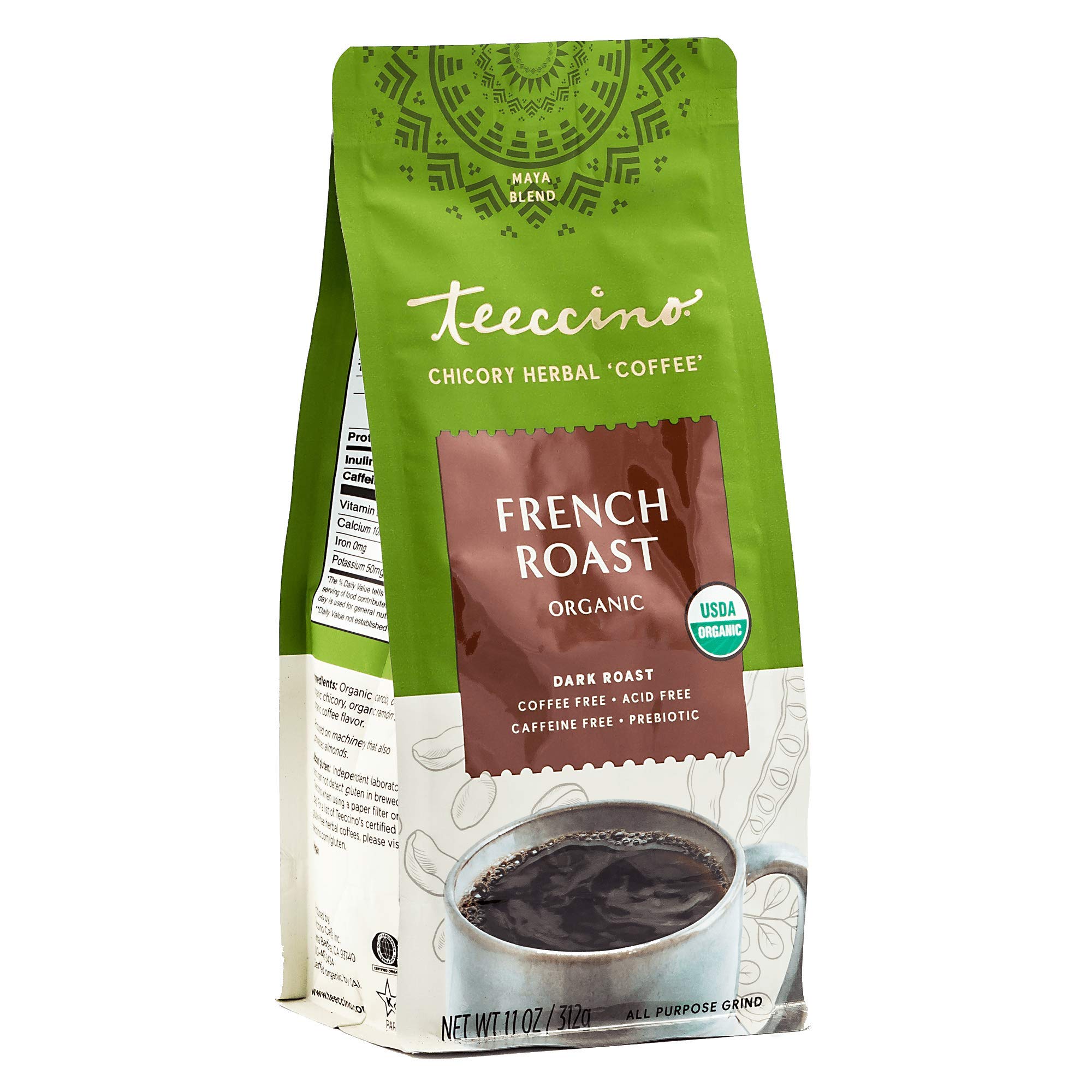 Foto 4 pulgar | Café A Base De Hierbas Teeccino Maya French Roast 325 Ml (paquete De 3) - Venta Internacional.