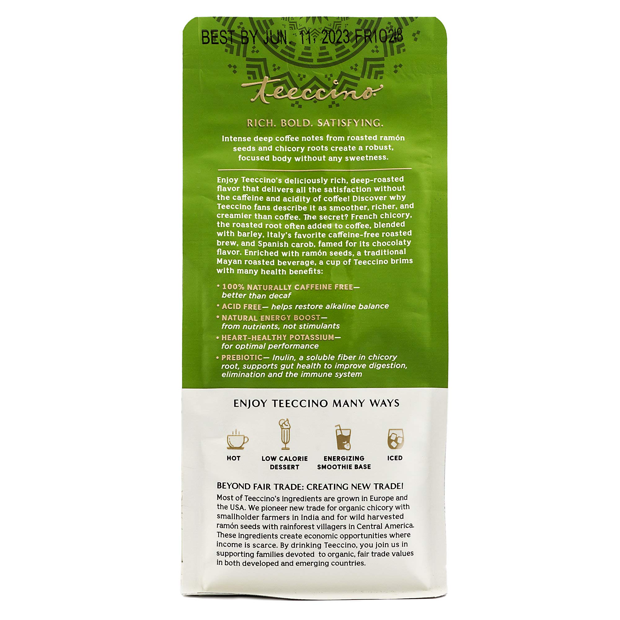 Foto 5 pulgar | Café A Base De Hierbas Teeccino Maya French Roast 325 Ml (paquete De 3) - Venta Internacional.