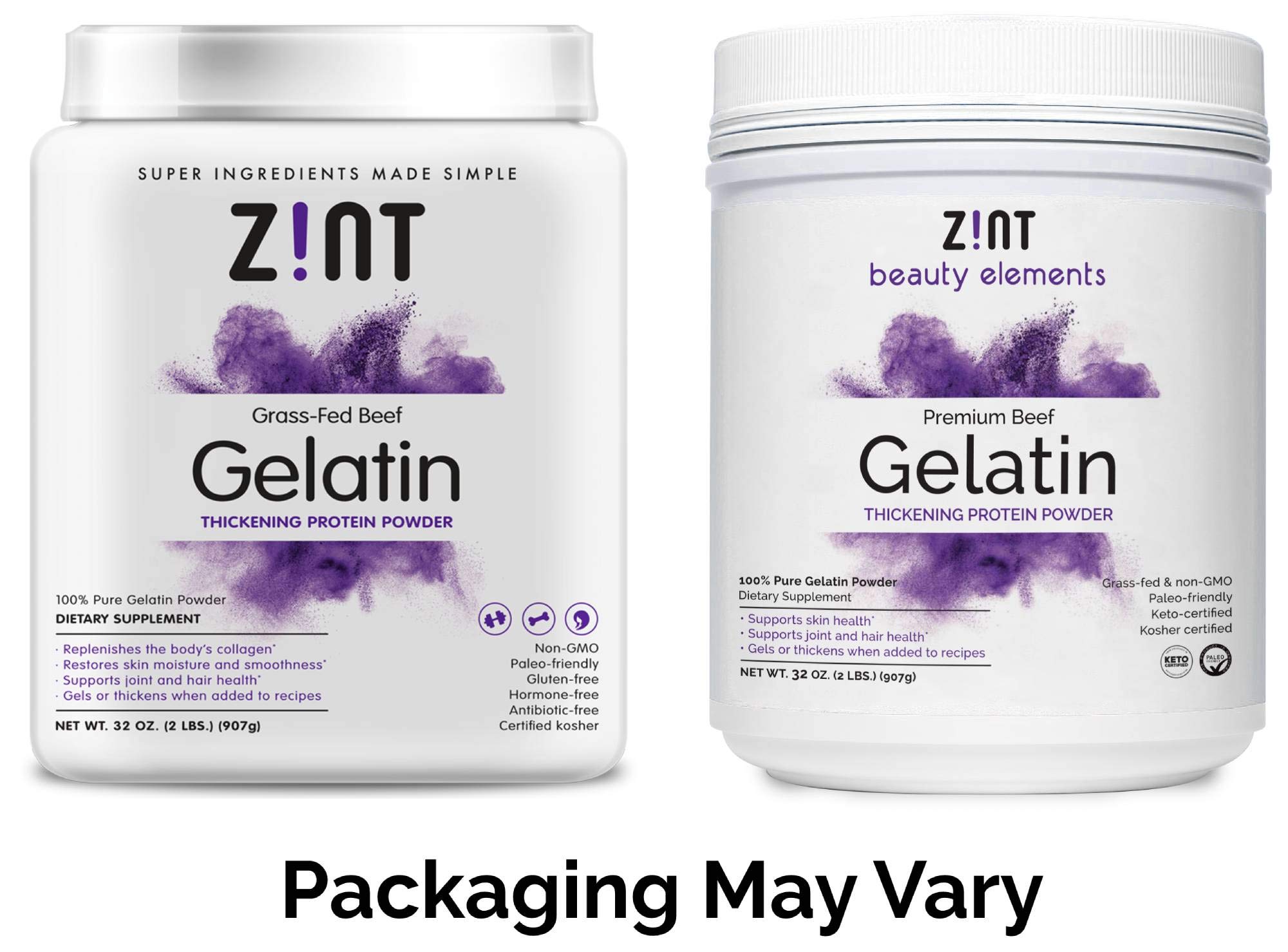 Foto 5 pulgar | Gelatina En Polvo Zint Beef Sin Sabor 946 Ml Keto Paleo 2 En 1 - Venta Internacional.