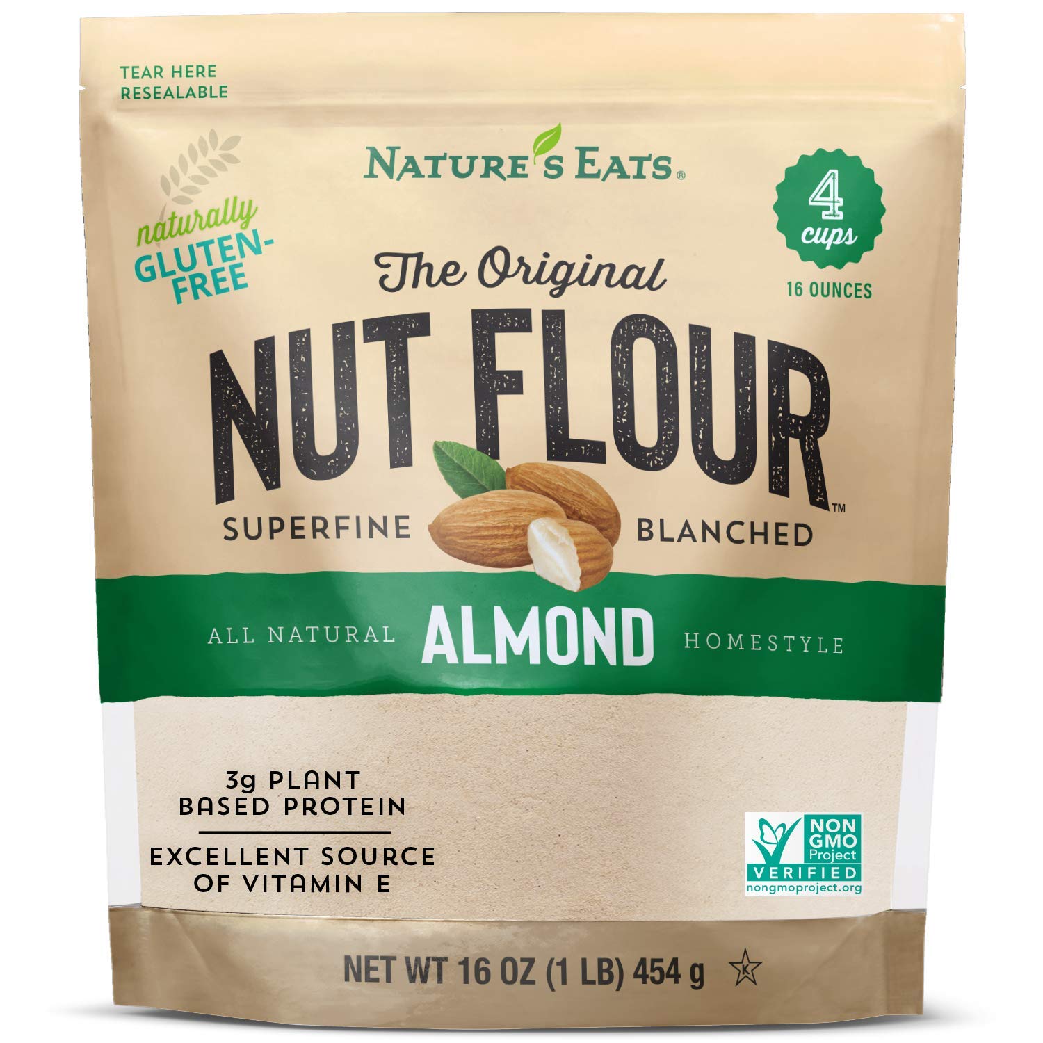 Foto 2 pulgar | Harina De Almendras Nature's Eats Superfine Blanqueada  454 Ml - Venta Internacional.