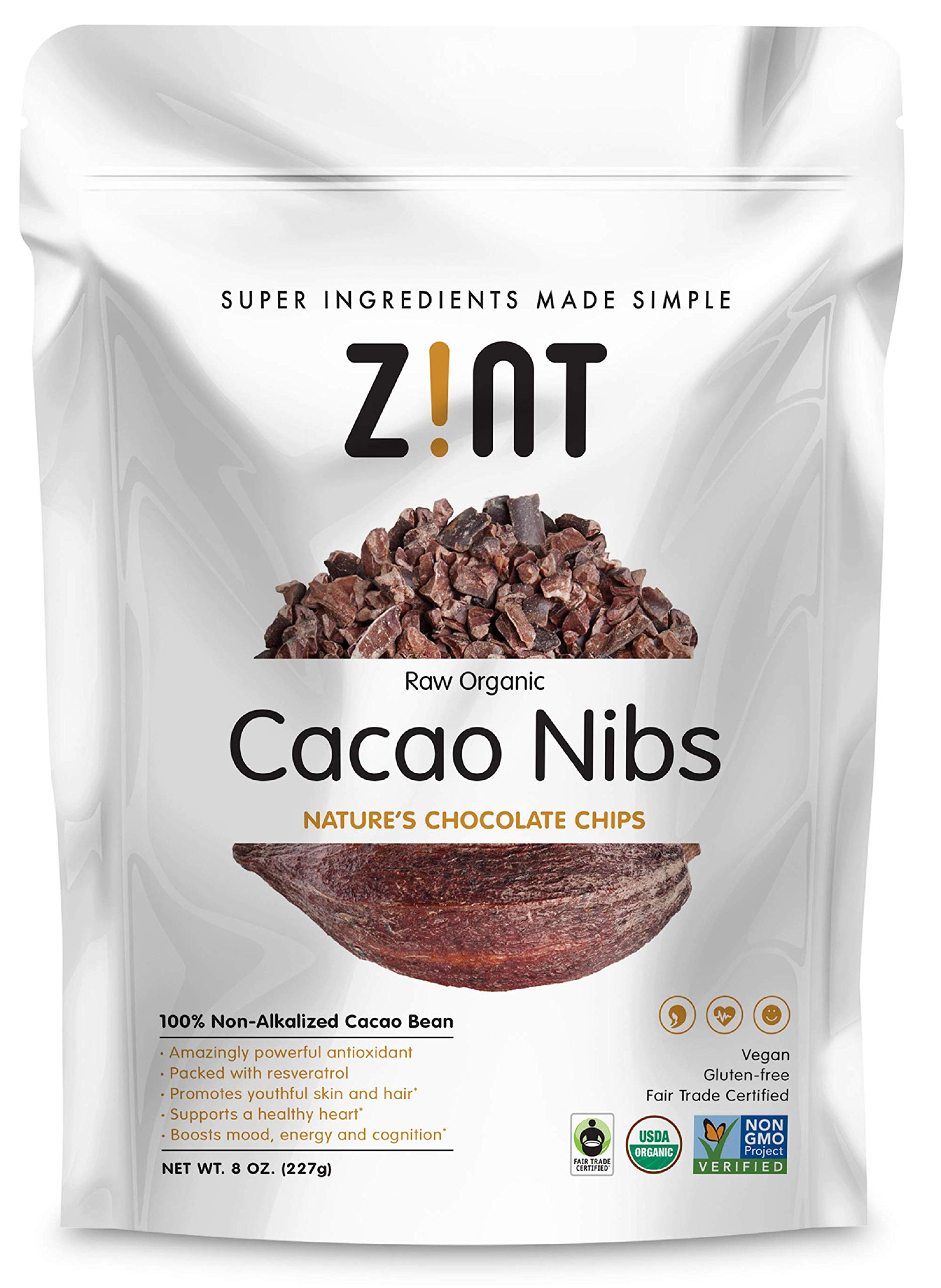 Foto 2 pulgar | Cacao Nibs Zint Organic  236 Ml  Paleo De Comercio Justo  Sin Ogm  Sin Gluten - Venta Internacional.