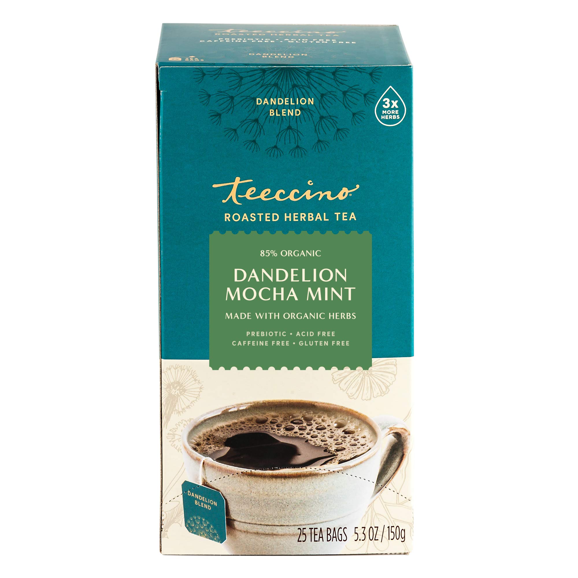 Foto 6 pulgar | 25 Bolsitas De Té Tea Teeccino  Diente De León  Moca Y Menta  Sin Cafeína - Venta Internacional.