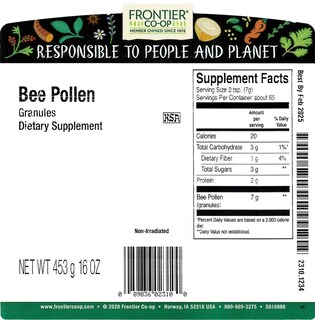 Foto 2 | Suplemento Natural Doméstico Bee Pollen Frontier Co-op - Venta Internacional.