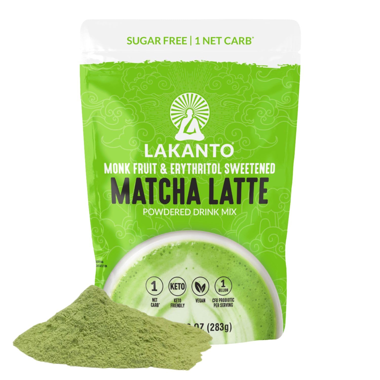 Foto 2 pulgar | Té Verde Sin Azúcar Matcha Latte Lakanto En Polvo 300 Ml - Venta Internacional.