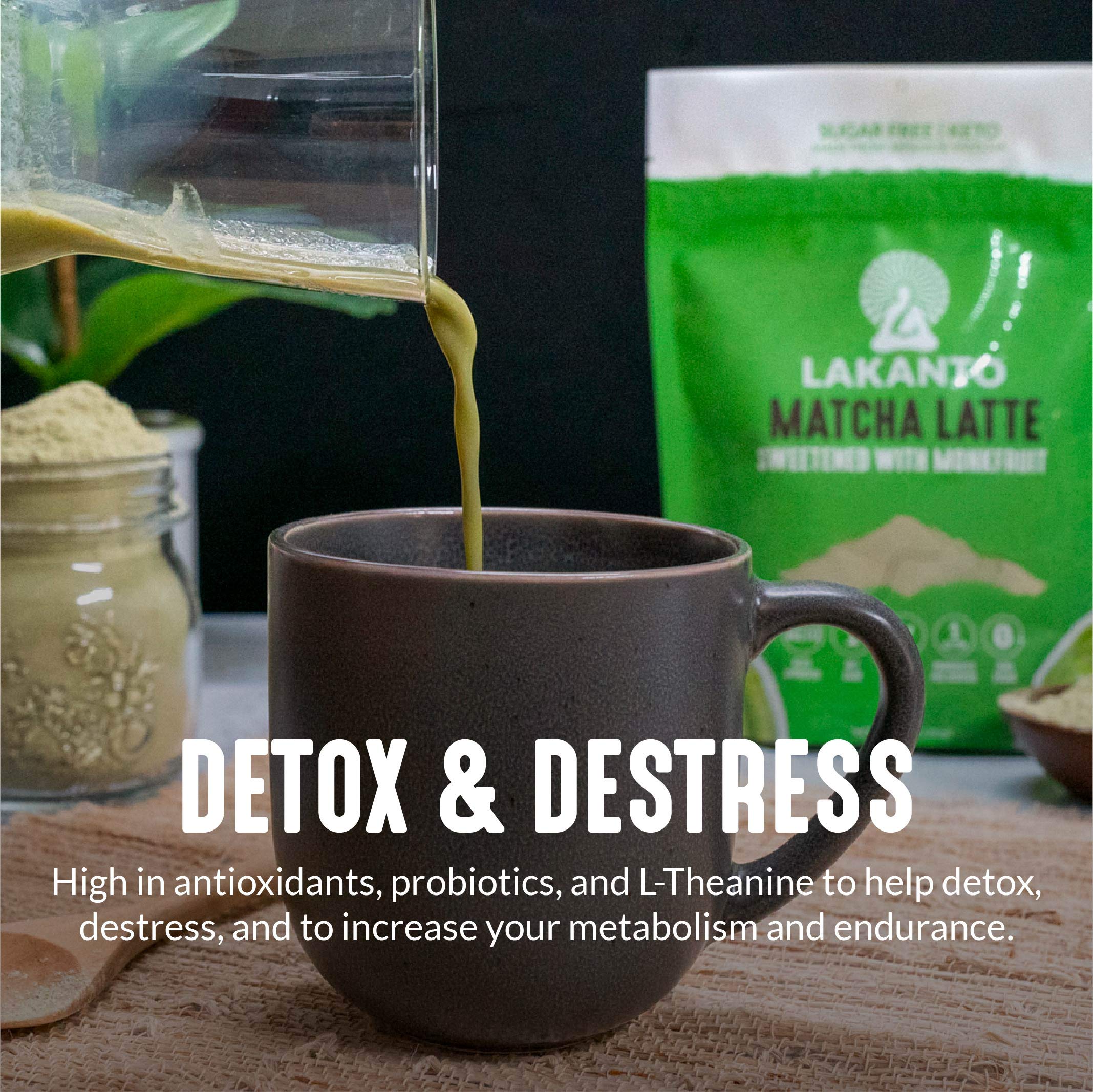 Foto 4 pulgar | Té Verde Sin Azúcar Matcha Latte Lakanto En Polvo 300 Ml - Venta Internacional.