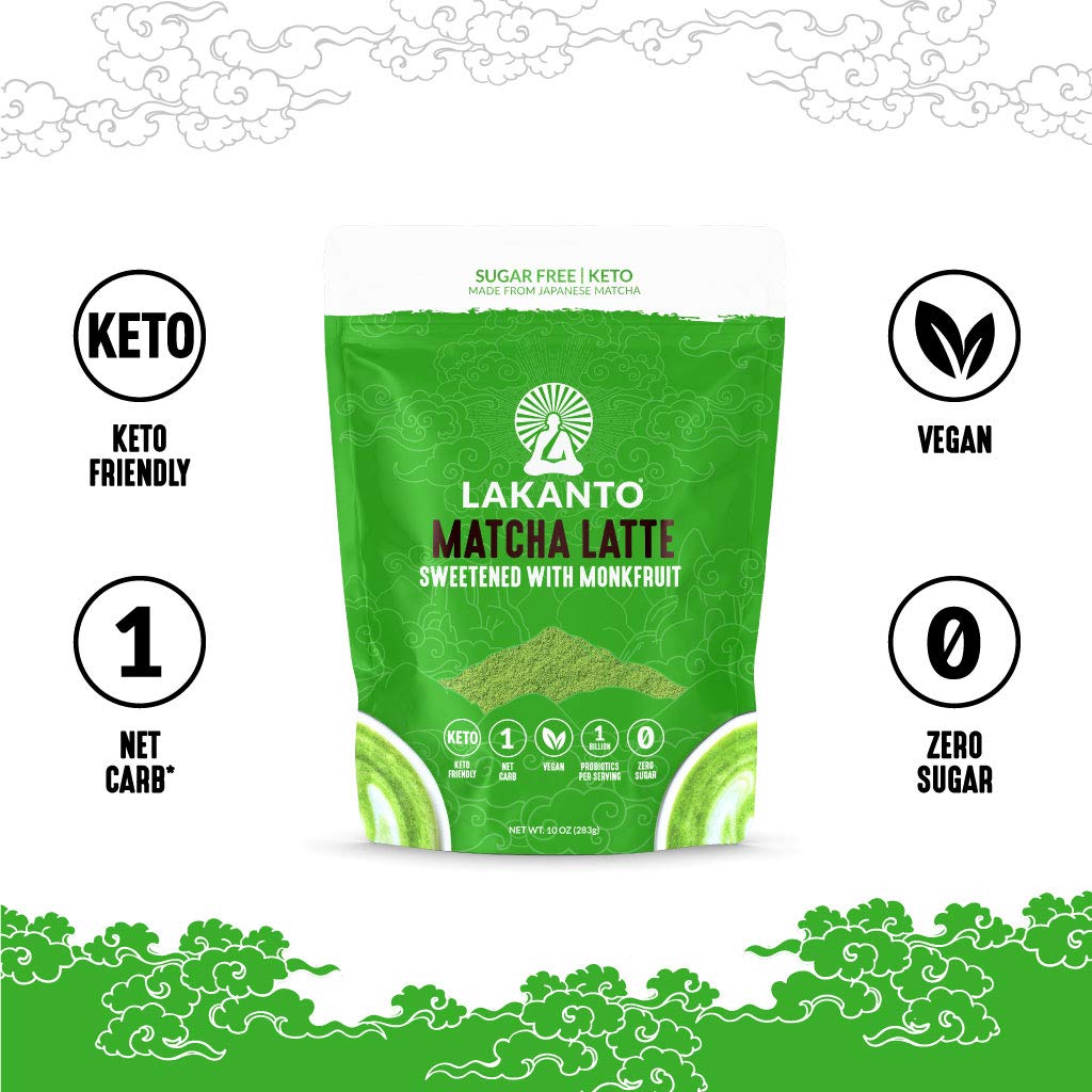 Foto 5 pulgar | Té Verde Sin Azúcar Matcha Latte Lakanto En Polvo 300 Ml - Venta Internacional.
