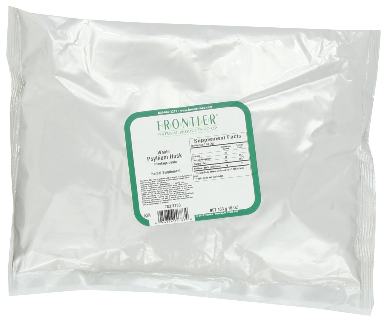 Foto 2 pulgar | Suplemento Nutricional Psyllium Husk Frontier Co-op Whole De 454 Ml - Venta Internacional.