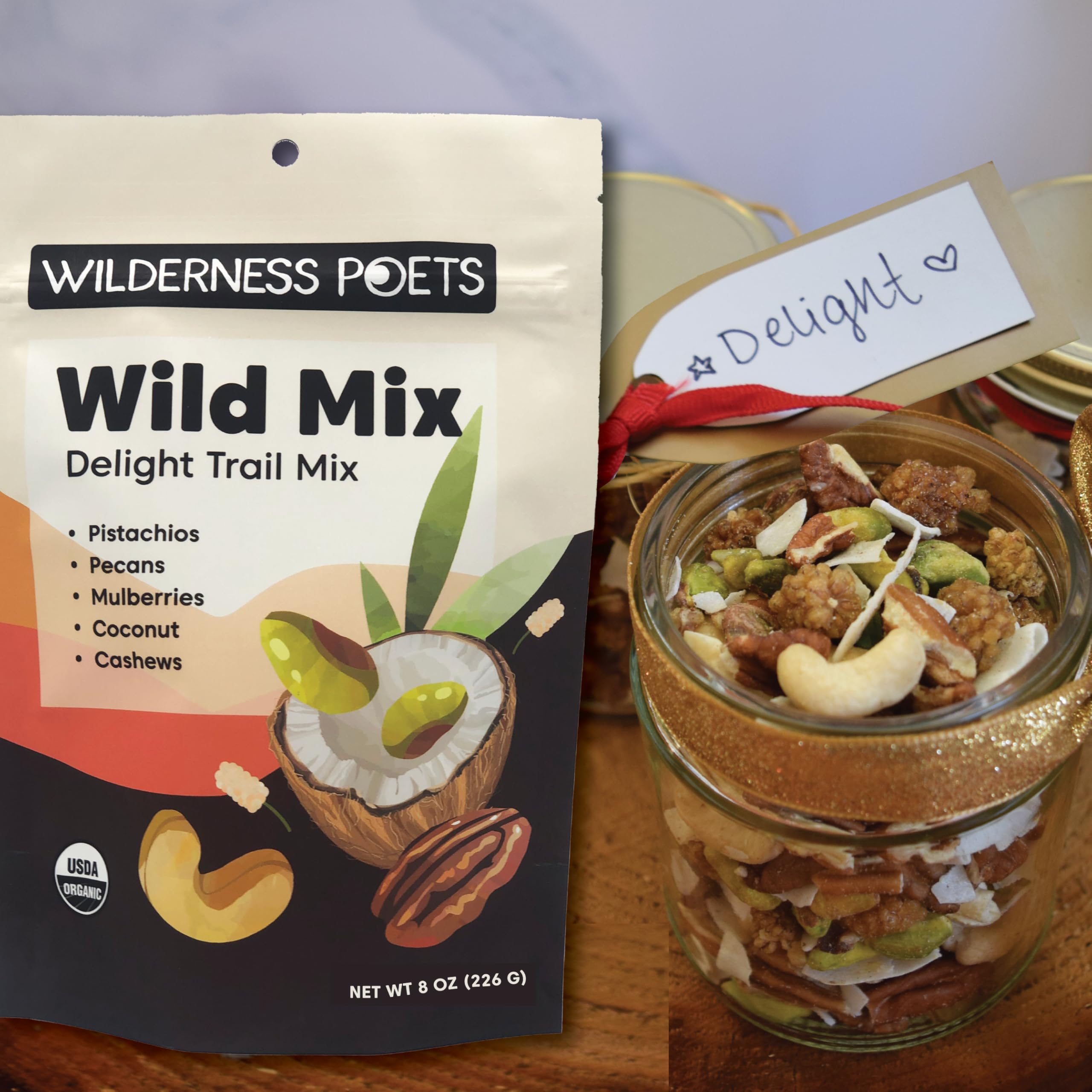 Foto 7 pulgar | Trail Mix Wilderness Poets Song Of Delight 227 G Orgánico - Venta Internacional.