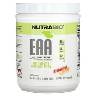 Foto 1 | Suplemento Nutrabio Eaa De Limonada De Fresa 401 G - Venta Internacional.