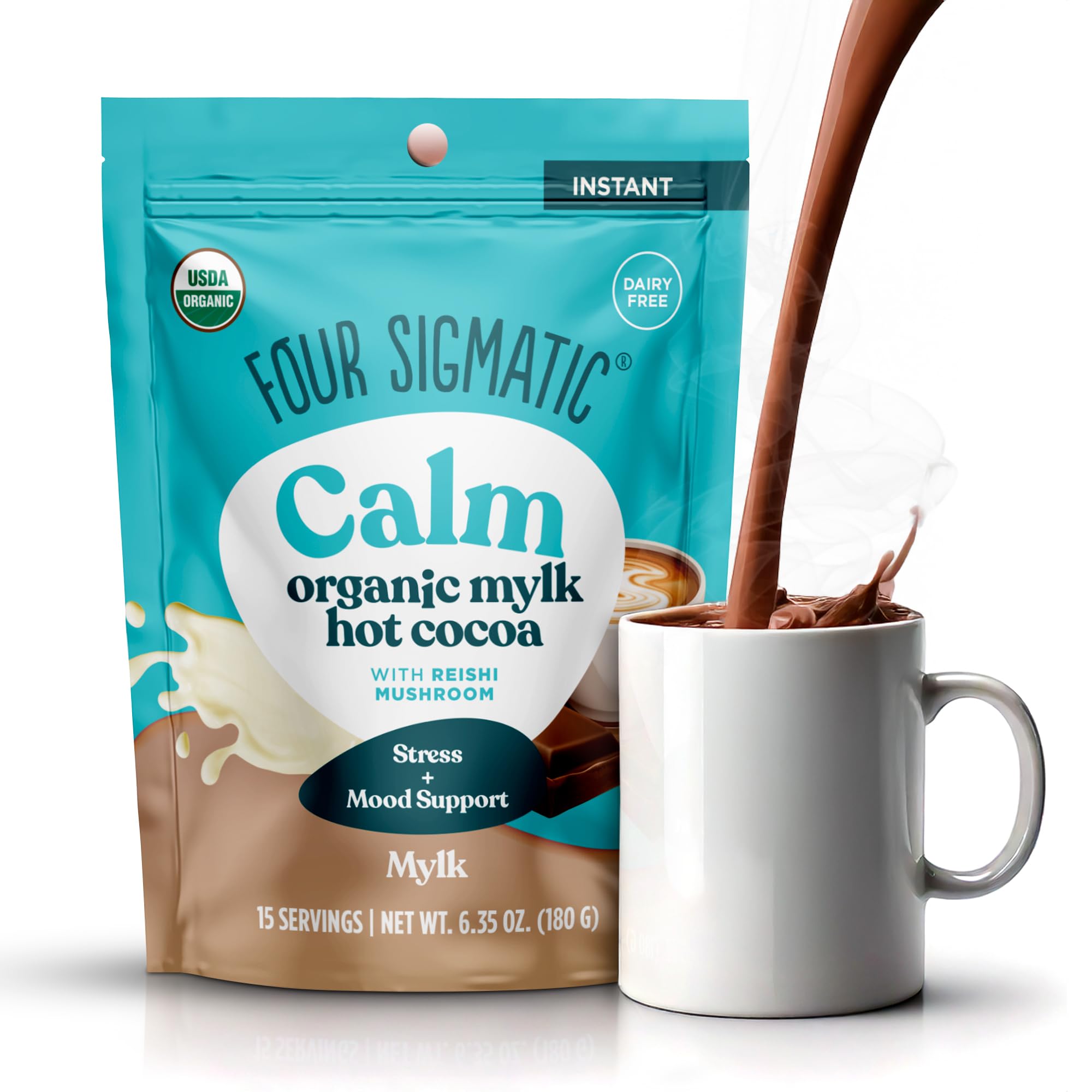 Foto 2 pulgar | Cocoa Mix Four Sigmatic Calm Mushroom Organic Mushroom  15 Porciones - Venta Internacional.