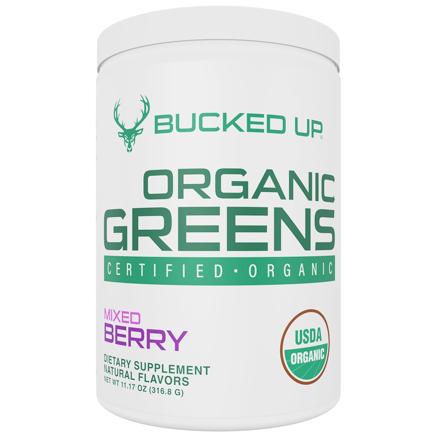 Foto 1 | Superfood Powder Bucked Up Greens Mixed Berry  330 Ml  30 Porciones - Venta Internacional.
