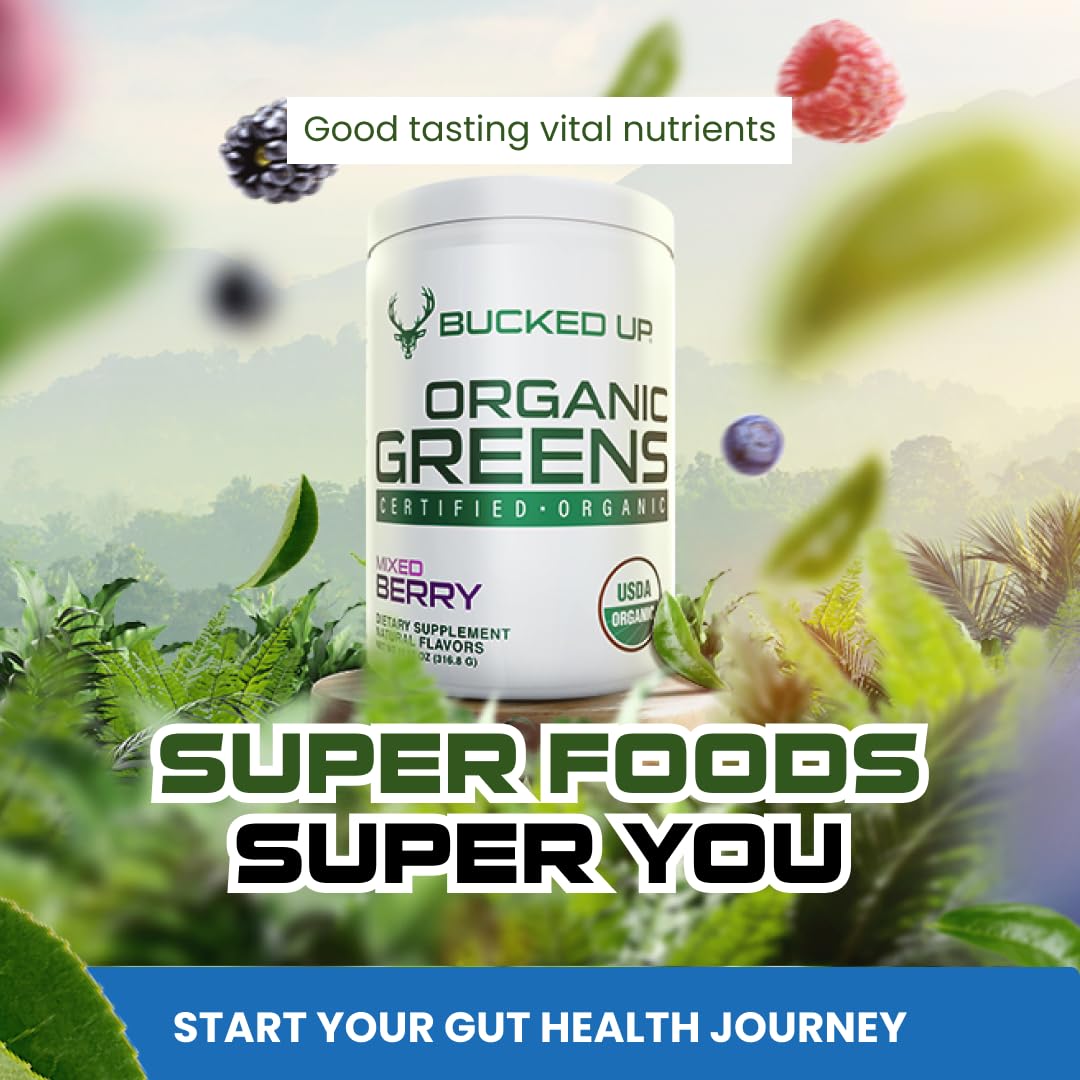 Foto 6 pulgar | Superfood Powder Bucked Up Greens Mixed Berry  330 Ml  30 Porciones - Venta Internacional.