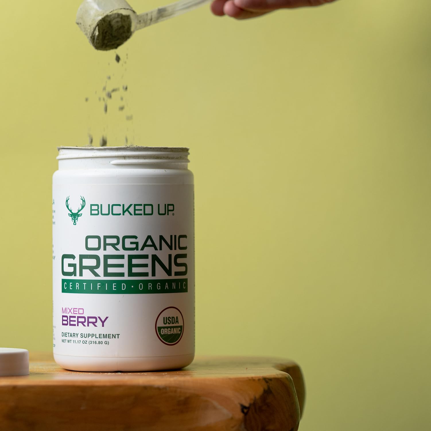 Foto 7 pulgar | Superfood Powder Bucked Up Greens Mixed Berry  330 Ml  30 Porciones - Venta Internacional.