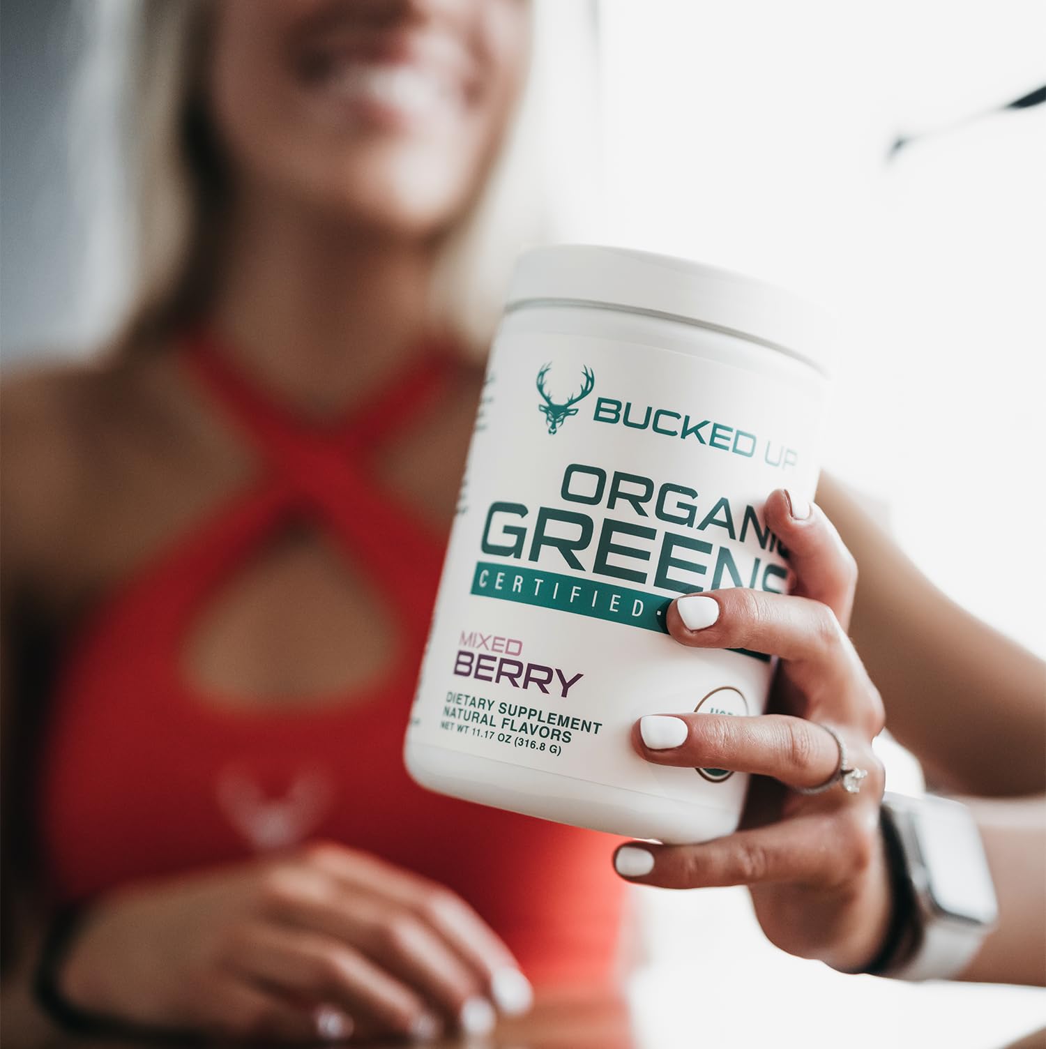 Foto 7 | Superfood Powder Bucked Up Greens Mixed Berry  330 Ml  30 Porciones - Venta Internacional.