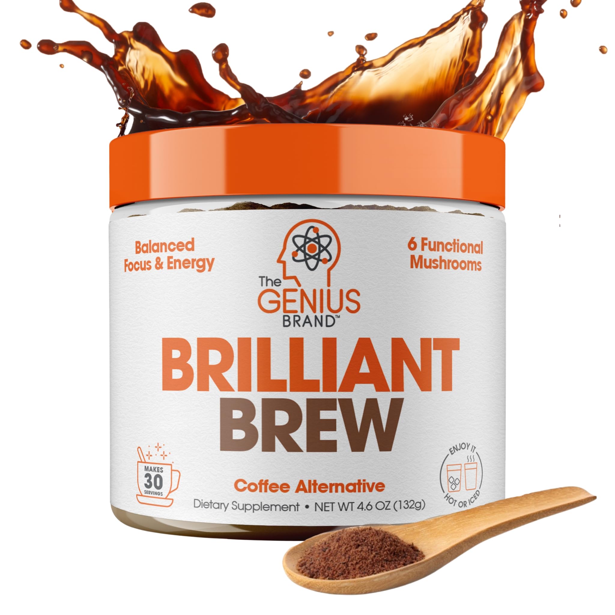 Foto 2 pulgar | Alternativa Al Café The Genius Brand Brilliant Brew  30 Porciones - Venta Internacional.