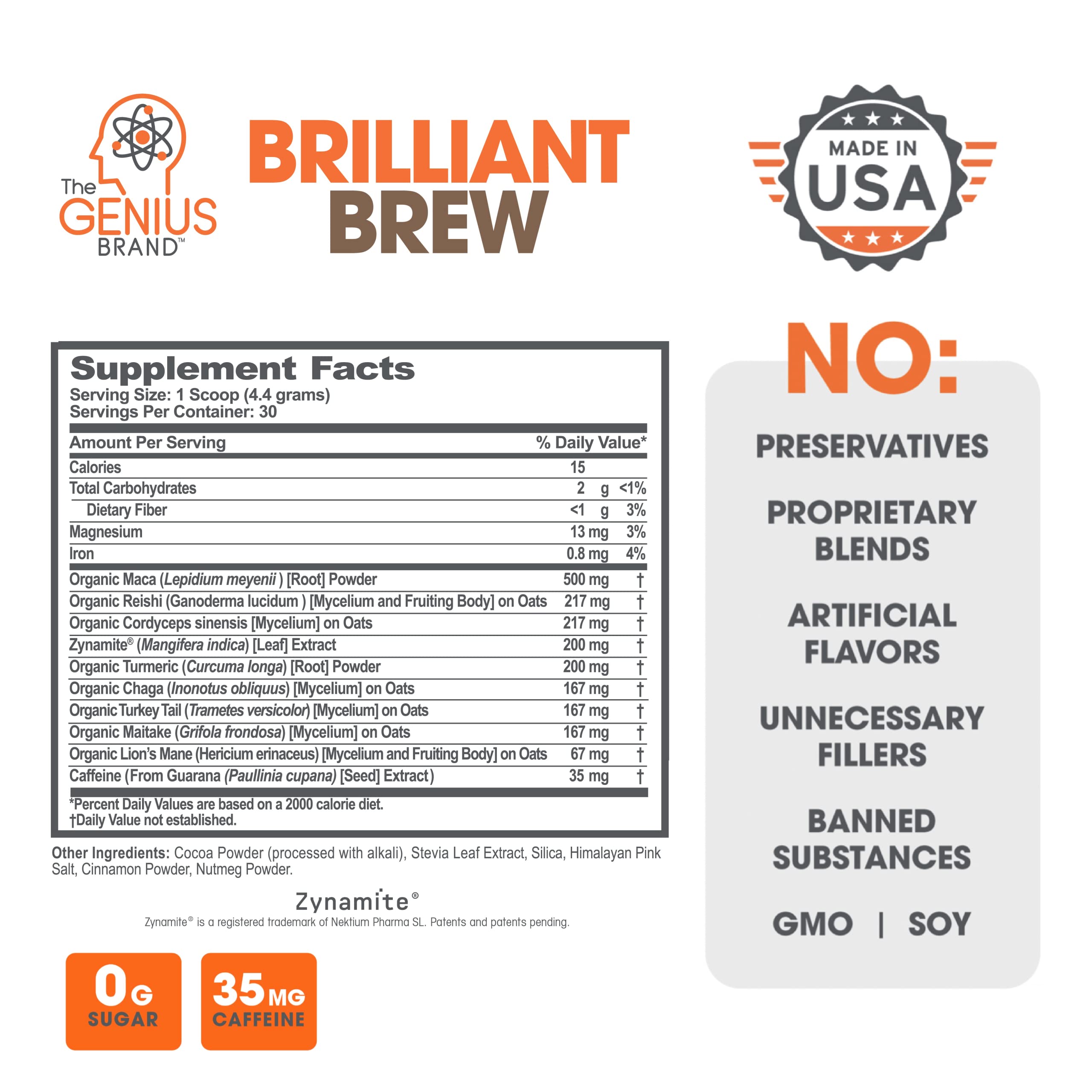 Foto 3 pulgar | Alternativa Al Café The Genius Brand Brilliant Brew  30 Porciones - Venta Internacional.