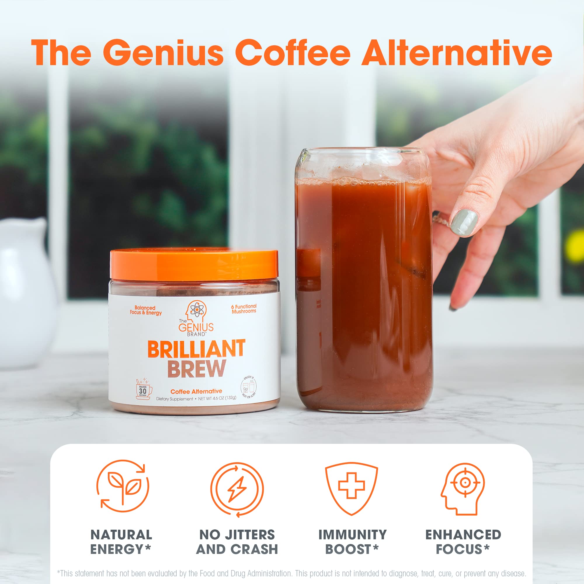 Foto 4 pulgar | Alternativa Al Café The Genius Brand Brilliant Brew  30 Porciones - Venta Internacional.