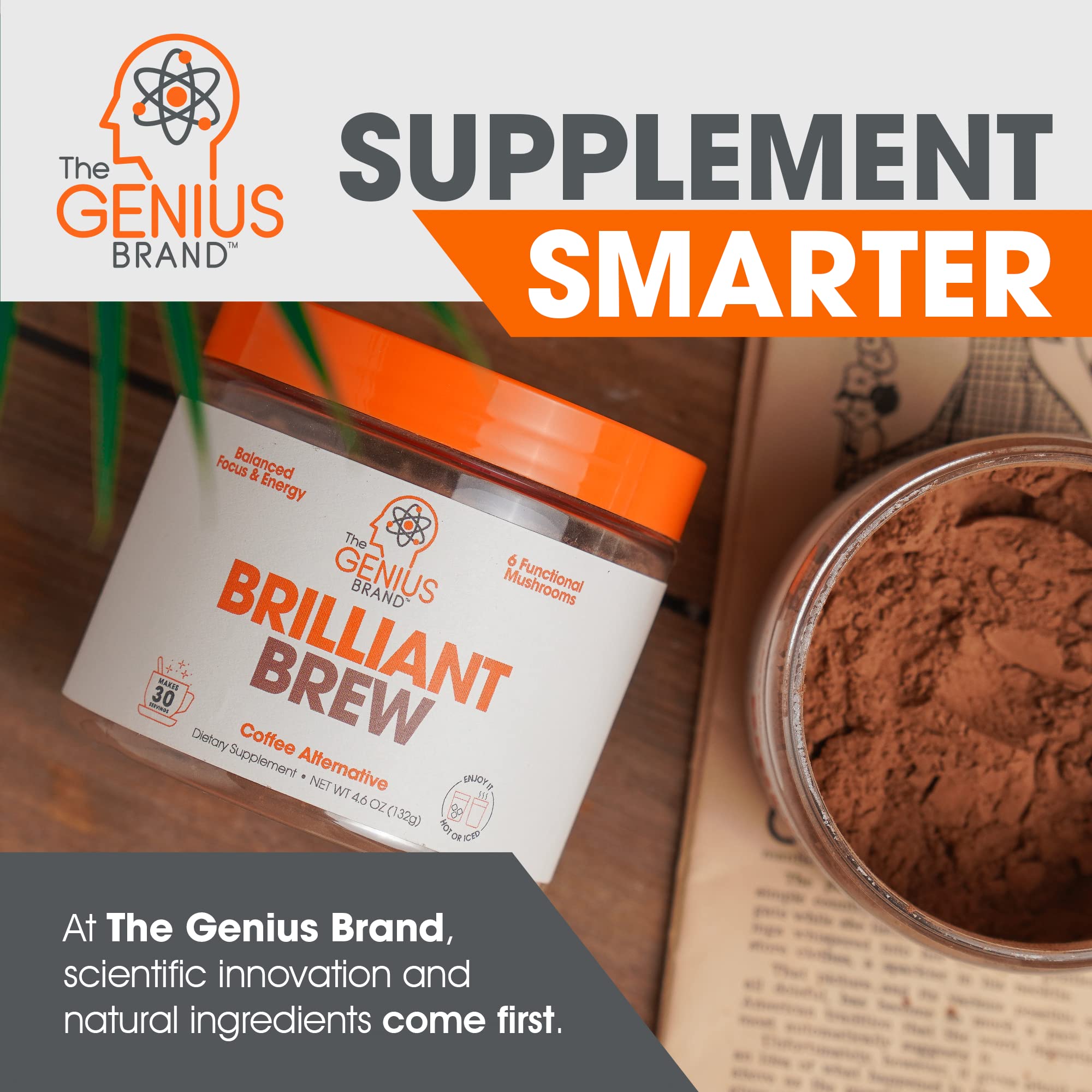 Foto 8 pulgar | Alternativa Al Café The Genius Brand Brilliant Brew  30 Porciones - Venta Internacional.