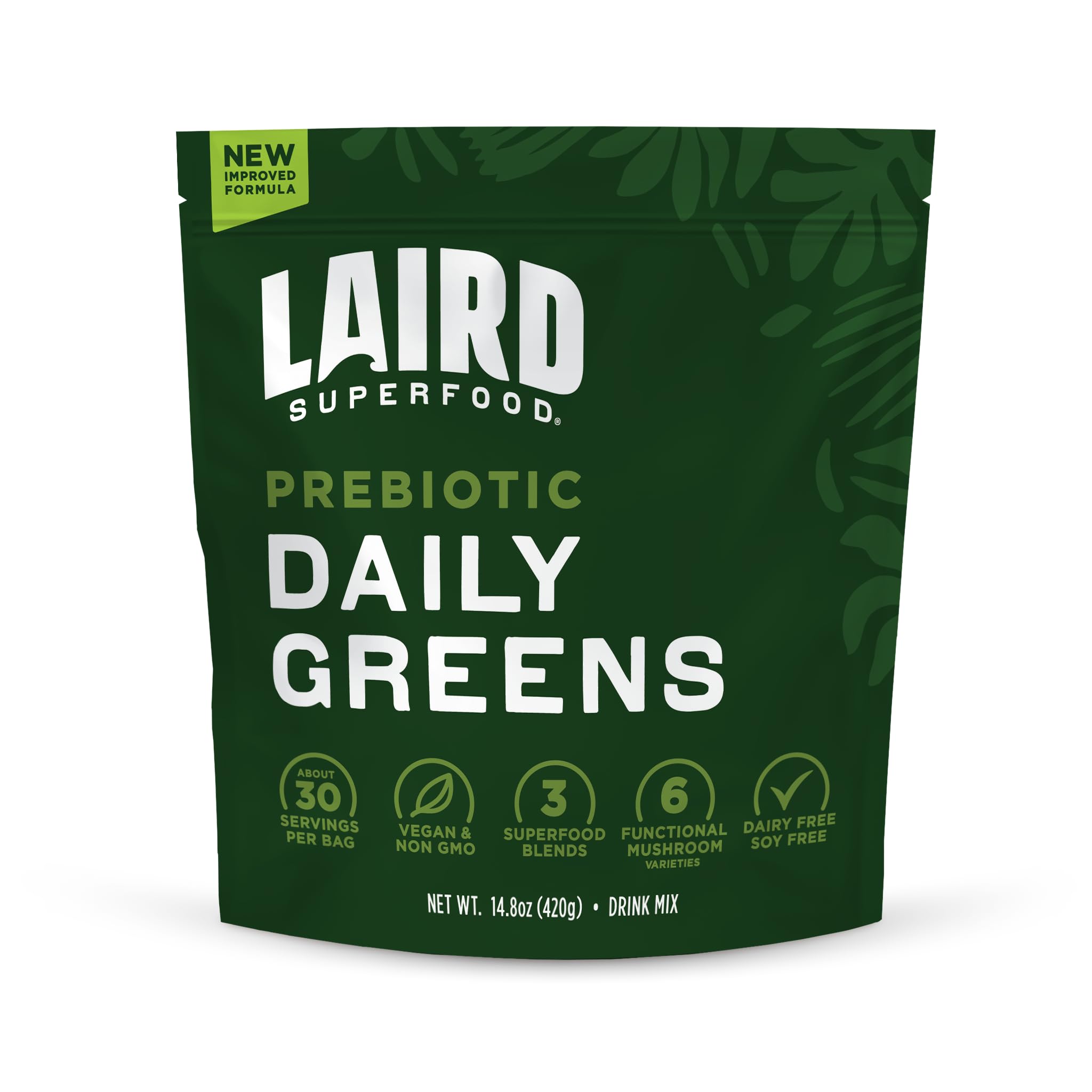 Foto 2 pulgar | Suplemento Laird Superfood Prebiotic Daily Greens  440 Ml - Venta Internacional.
