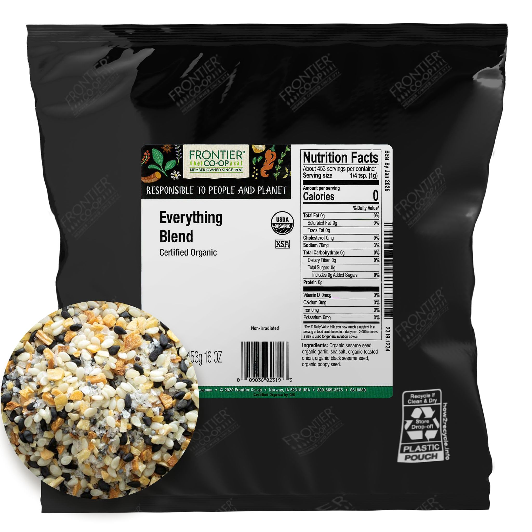 Foto 1 | Mezcla Orgánica De Todo Seasoning Frontier Co-op  473 Ml - Venta Internacional.