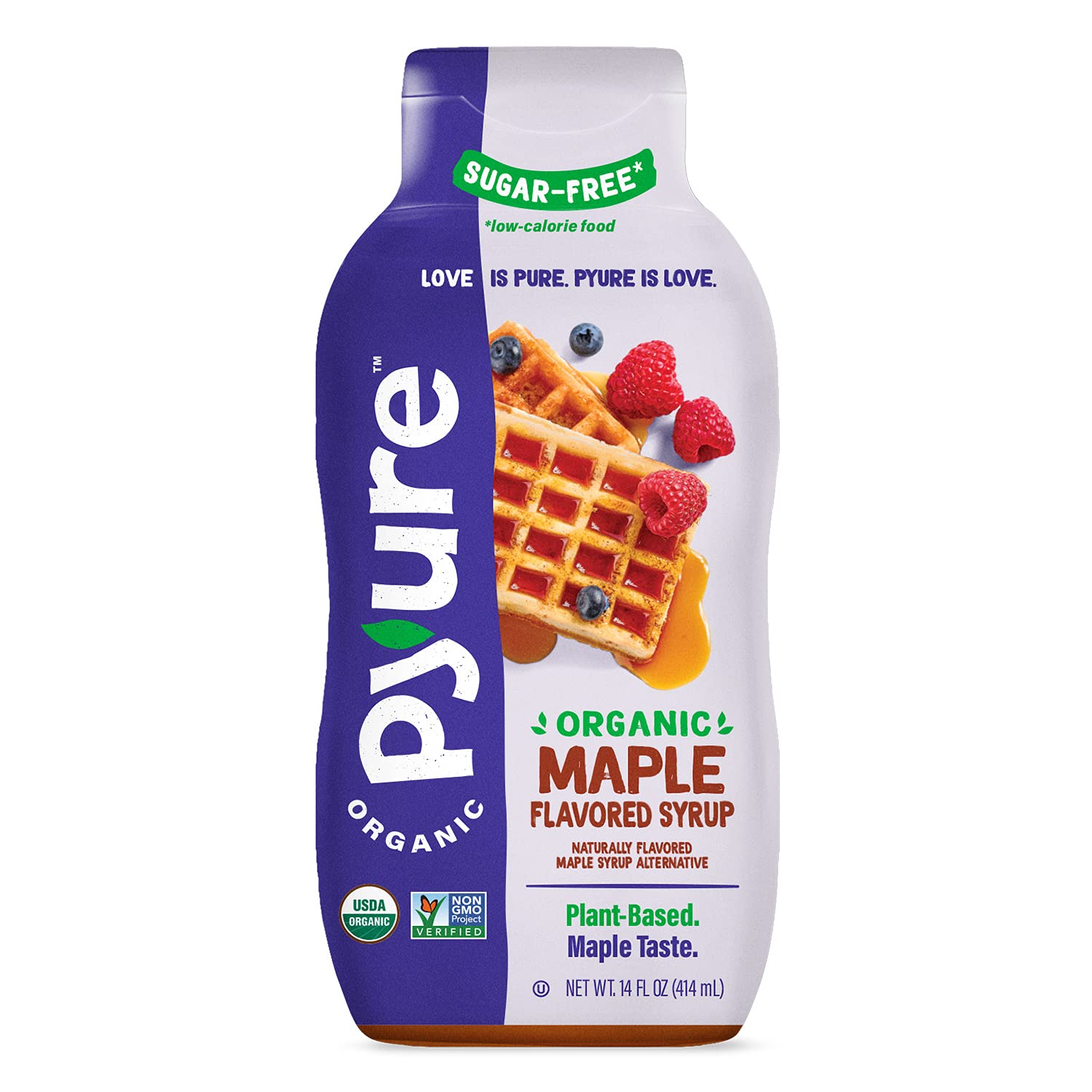 Foto 2 pulgar | Jarabe De Arce Pyure  Sin Azúcar  Sabor Orgánico  Botella De 414 Ml - Venta Internacional.