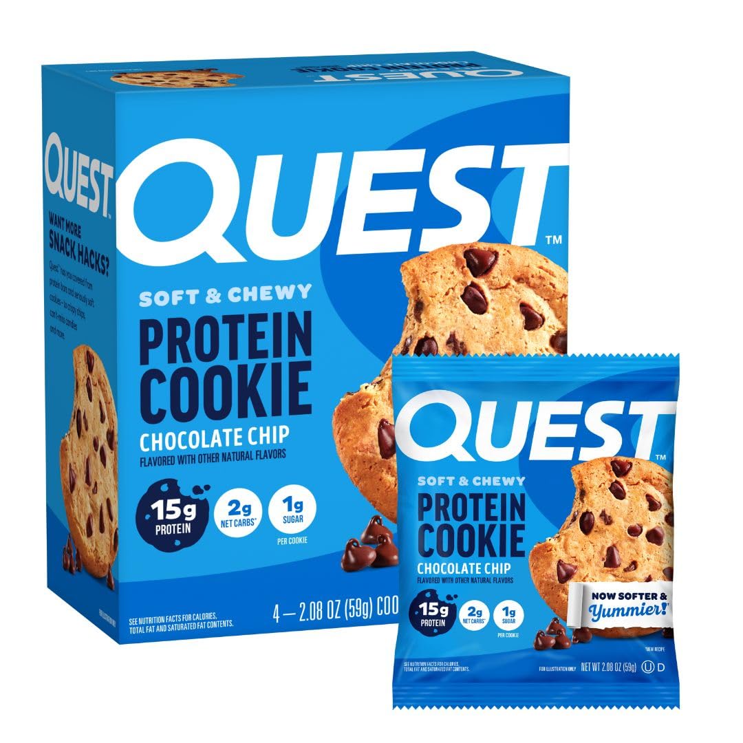 Foto 2 pulgar | Protein Cookie Quest Nutrition Con Chispas De Chocolate  4 X 59 G - Venta Internacional.