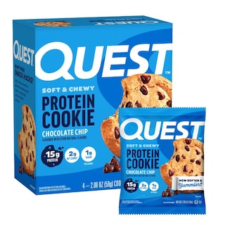 Foto 1 | Protein Cookie Quest Nutrition Con Chispas De Chocolate 4 X 59 G - Venta Internacional.