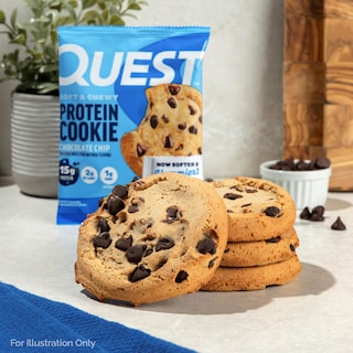 Foto 4 | Protein Cookie Quest Nutrition Con Chispas De Chocolate 4 X 59 G - Venta Internacional.