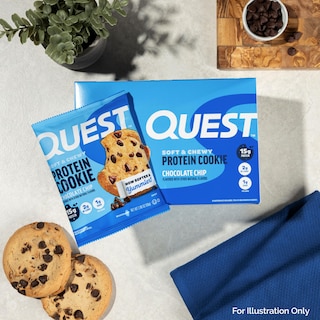 Foto 5 | Protein Cookie Quest Nutrition Con Chispas De Chocolate 4 X 59 G - Venta Internacional.
