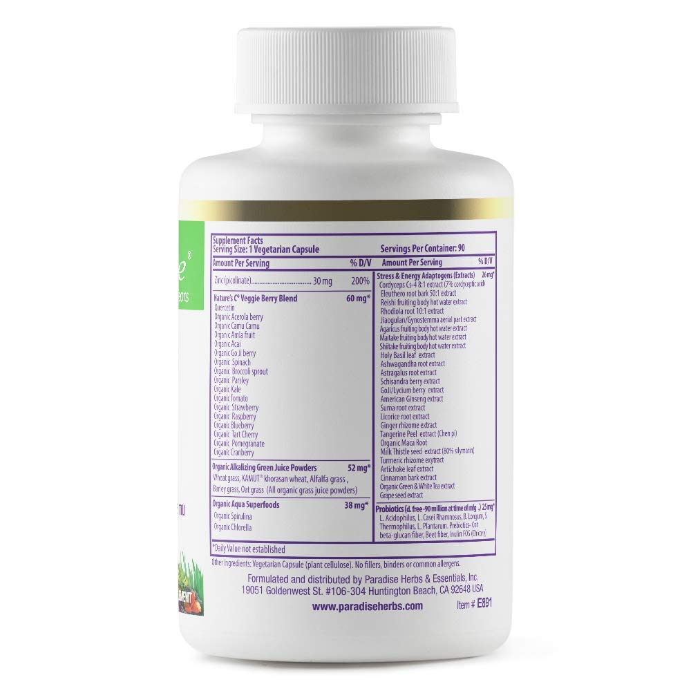 Foto 3 pulgar | Suplementos Paradise Herbs Zinc Con Picolinato 30 Mg 90 Cápsulas - Venta Internacional.
