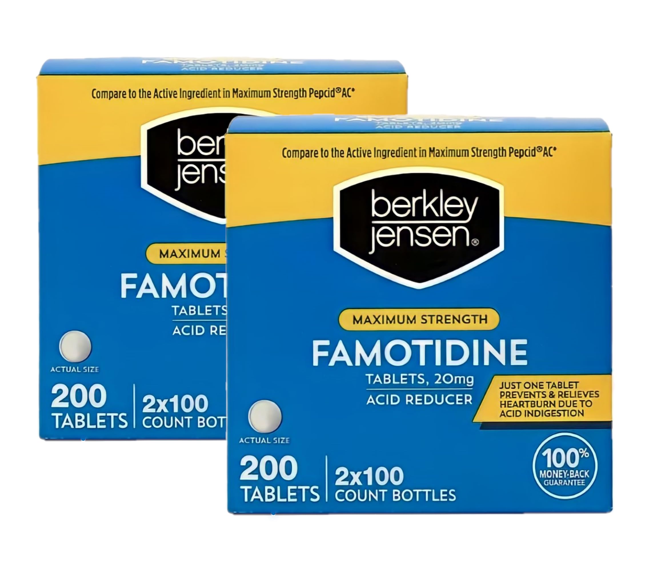 Foto 2 pulgar | Tabletas Reductoras De Ácido Berkley Jensen Famotidina 20 Mg (400) - Venta Internacional.