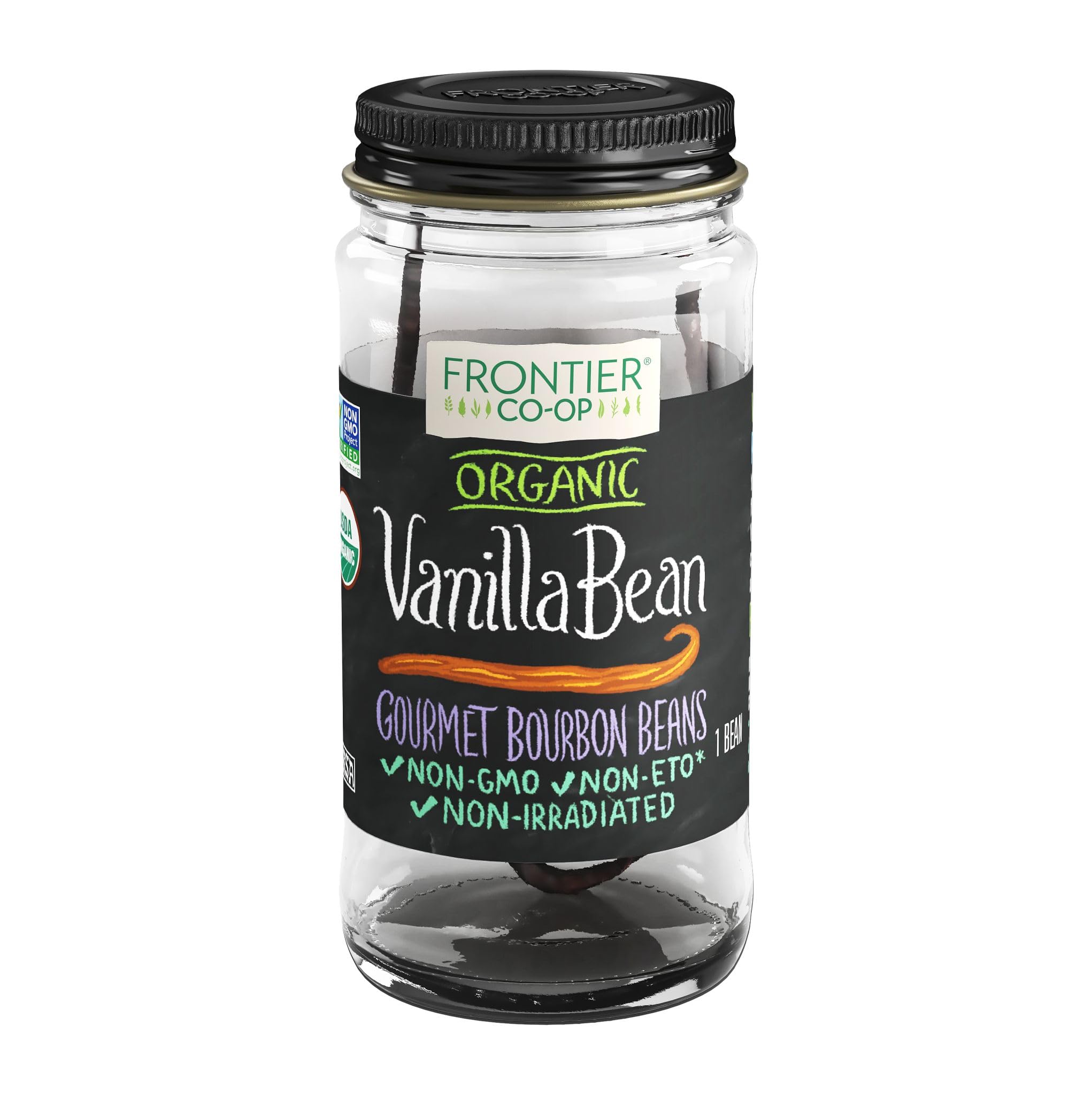 Foto 2 pulgar | Vanilla Bean Frontier Natural Products  Totalmente Orgánicos  1 Unidad - Venta Internacional.