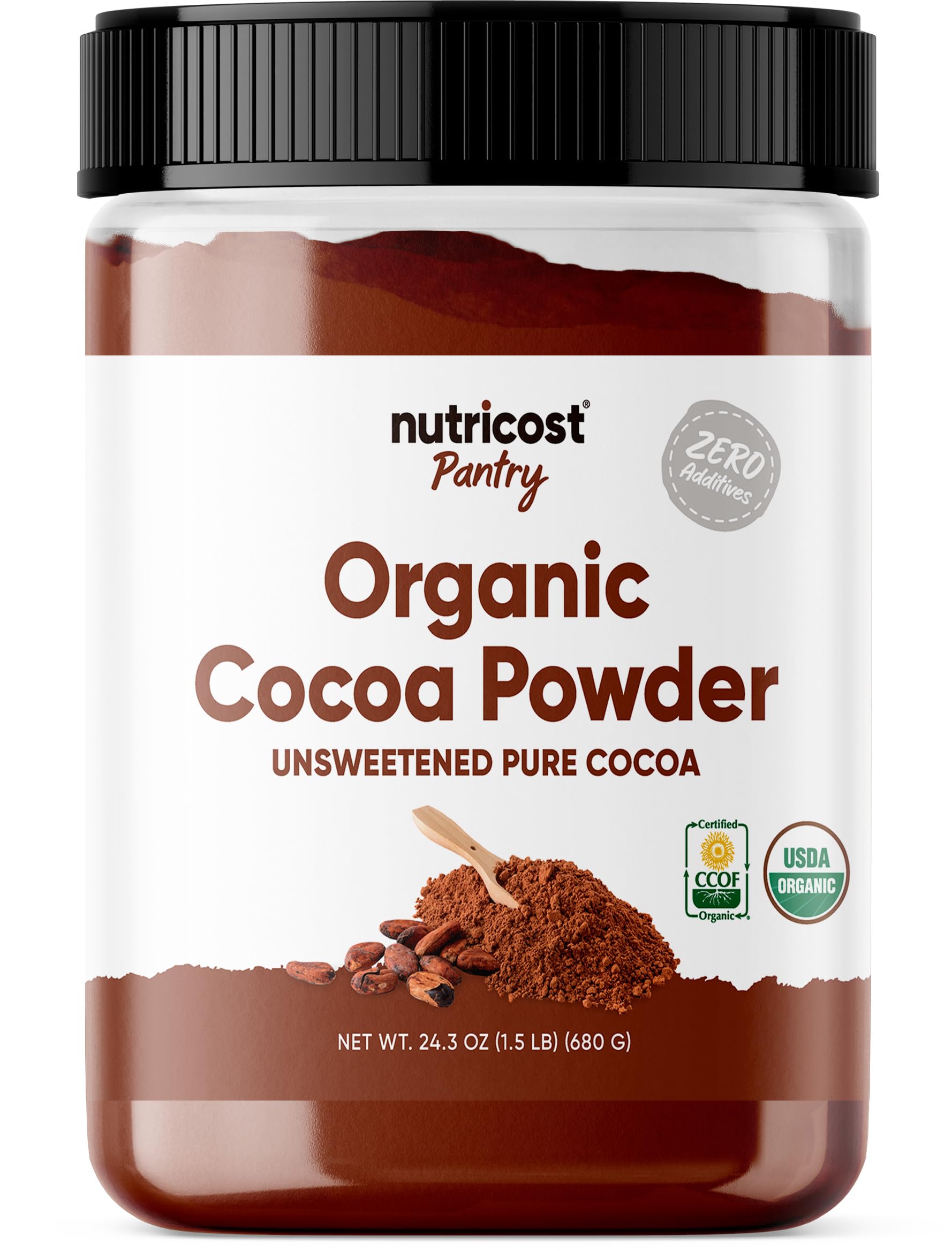 Foto 1 | Cacao En Polvo Nutricost Pantry Organic 680 G  Sin Ogm  Sin Gluten - Venta Internacional.