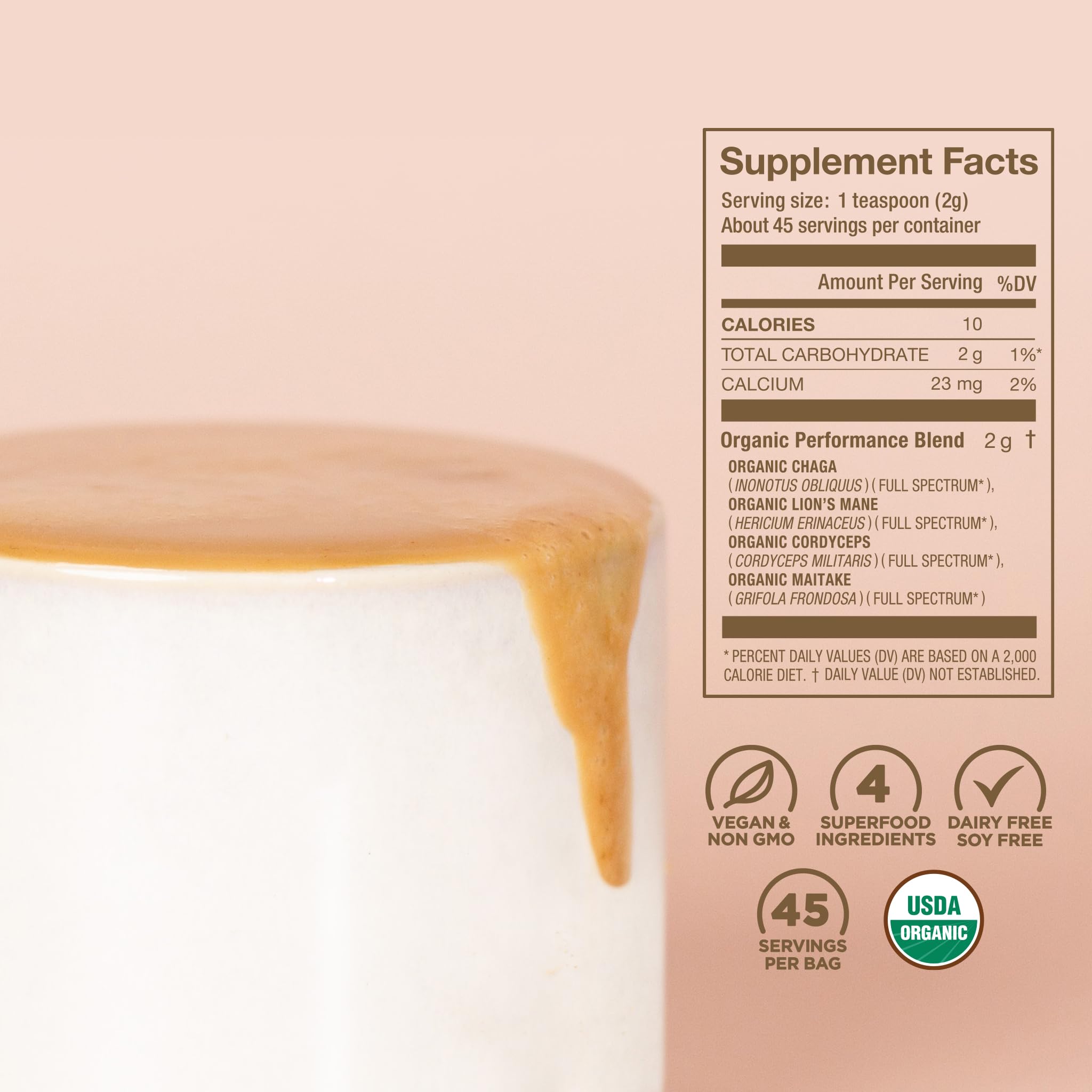 Foto 4 pulgar | Suplemento Laird Superfood Organic Performance Mushroom Blend - Venta Internacional.
