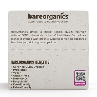 Foto 5 | 10 Cápsulas Tea Bareorganics Radiant Con Superalimentos Y Probióticos - Venta Internacional.